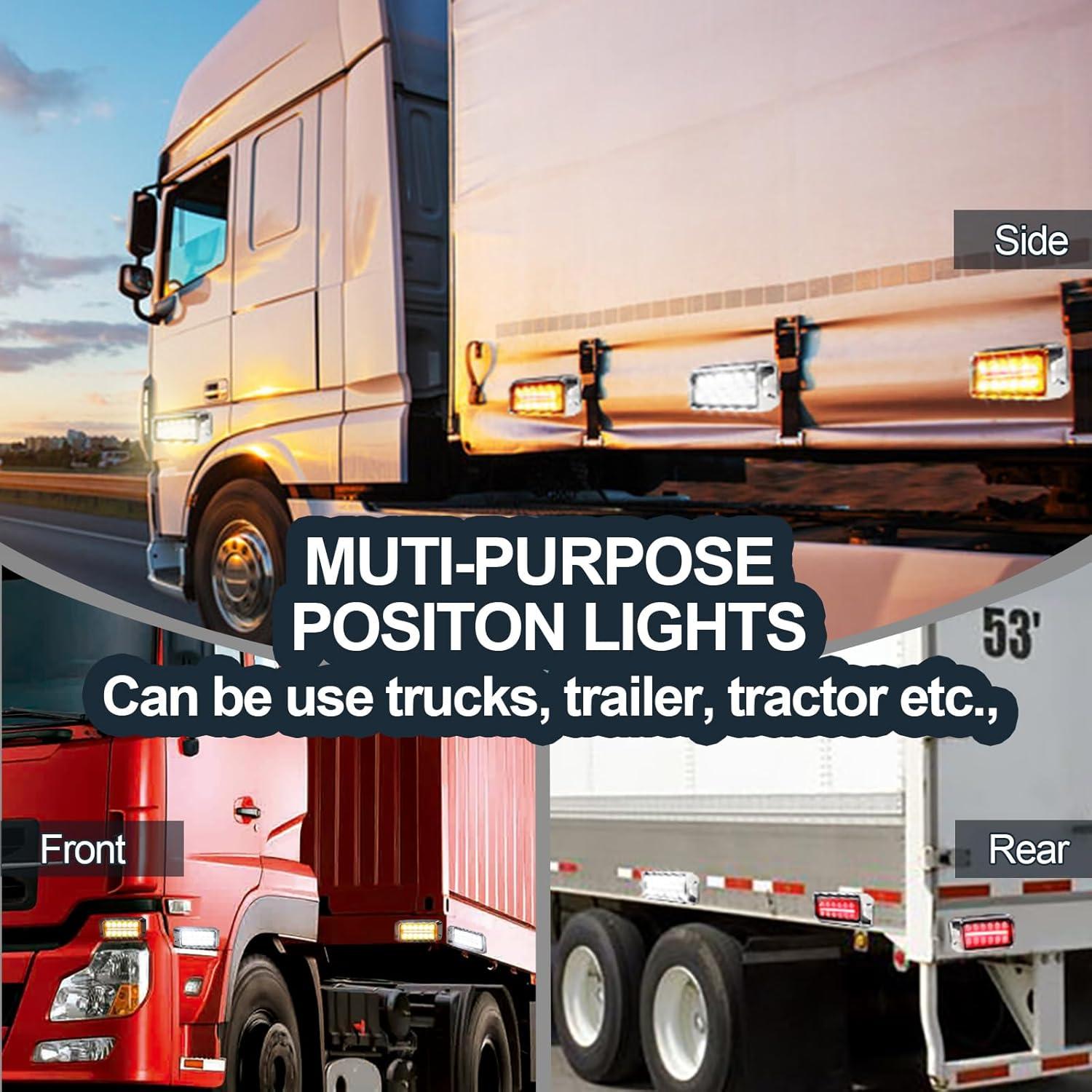 Luces Estroboscópicas Agrieyes 2 en 1 Ámbar y Roja 24V