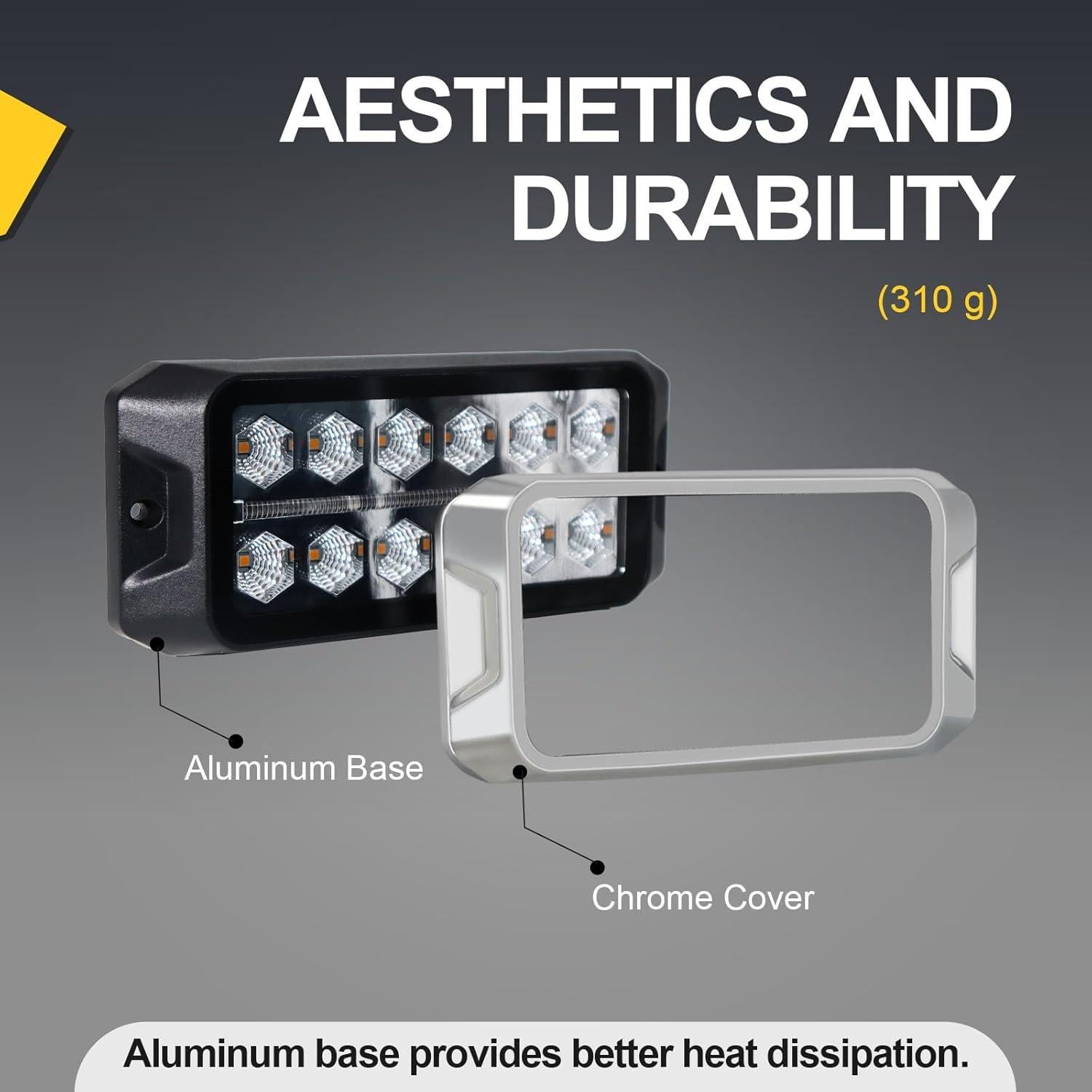 Luces Estroboscópicas Agrieyes 2 en 1 Ámbar y Roja 24V