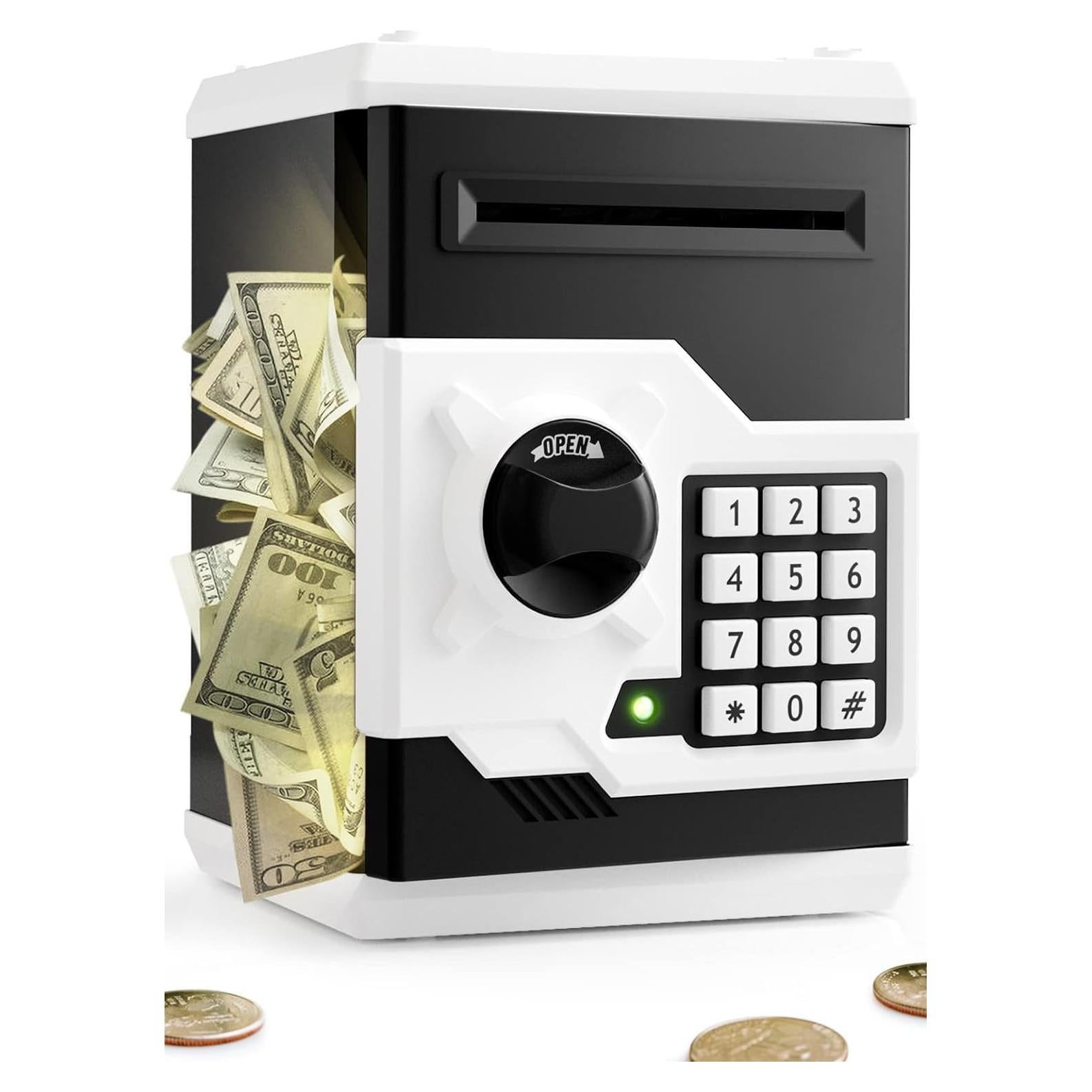 Hucha Electrónica Playsheek con Protección de Contraseña - Negro