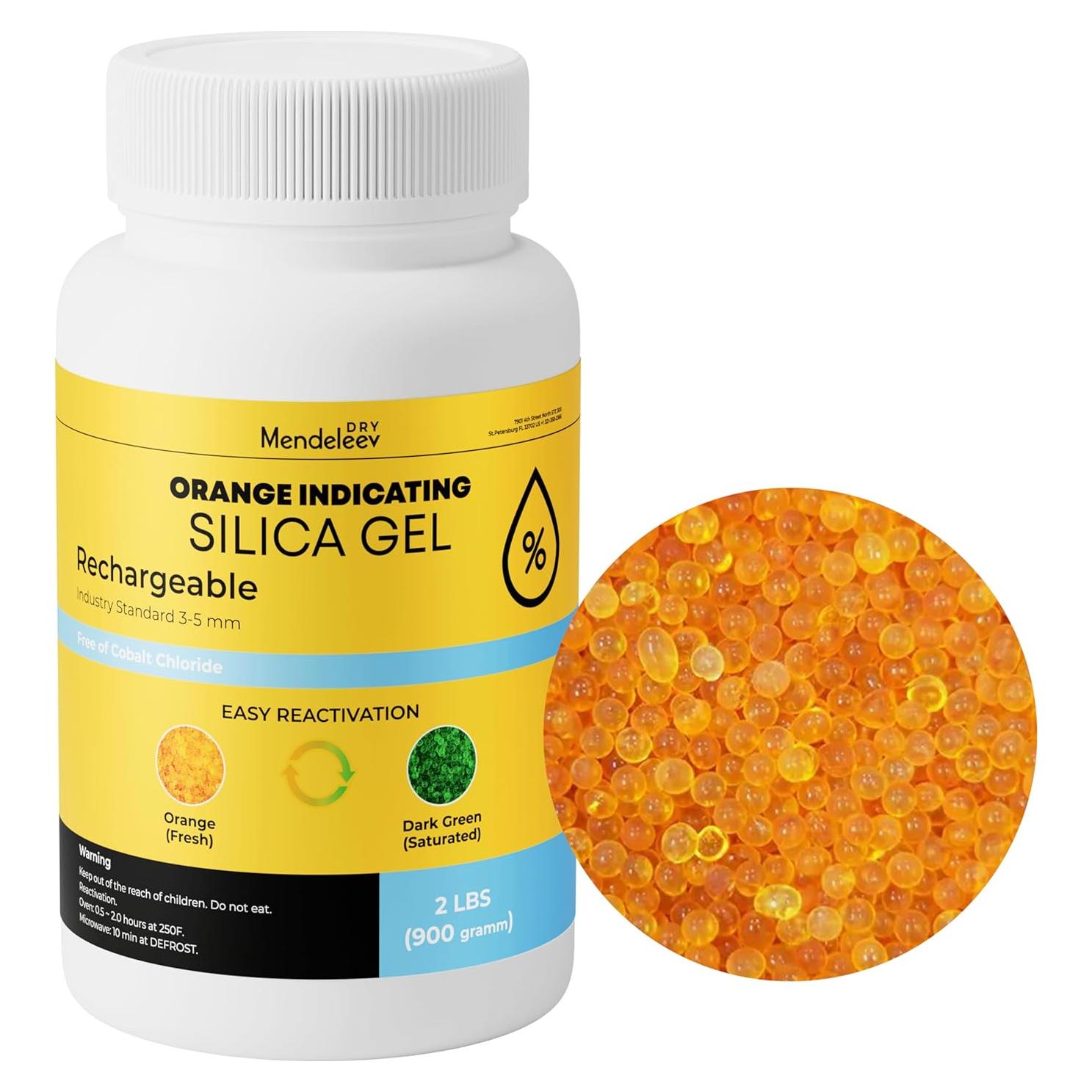 Perlas de Gel de Silicona Naranja 2 kg Mendeleev Inc