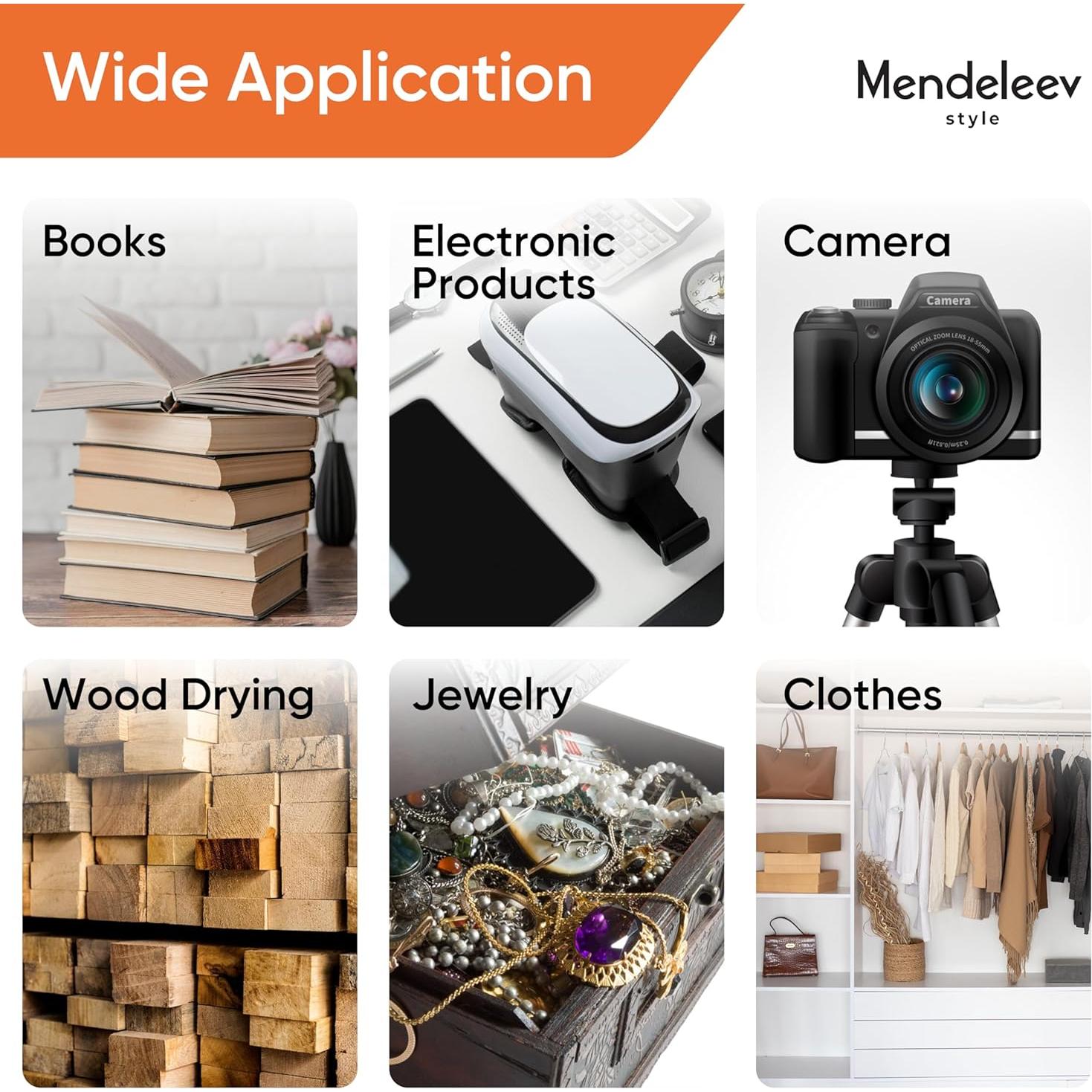 Perlas de Gel de Silicona Naranja 2 kg Mendeleev Inc