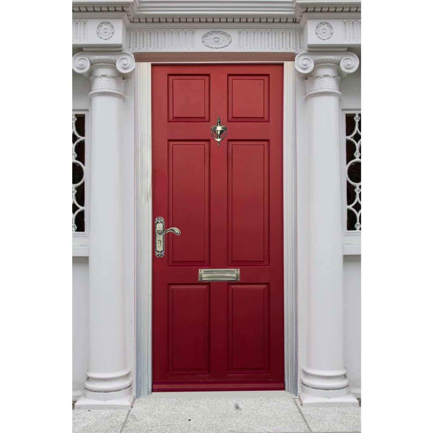 Agujero de puerta bronce macizo QCAA con visor 160° 18.7 cm