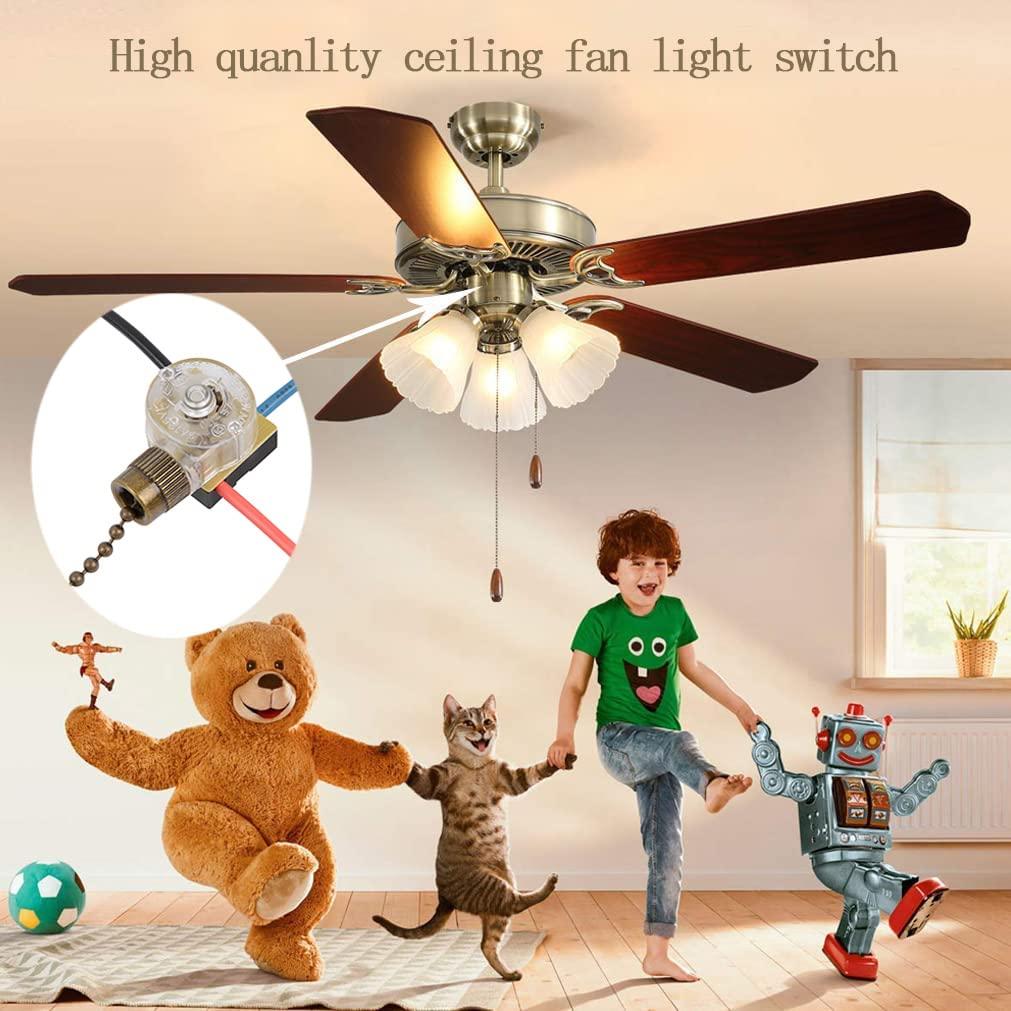 Interruptor de Luz para Ventilador de Techo Zing Ear ZE-110 3 Hilos