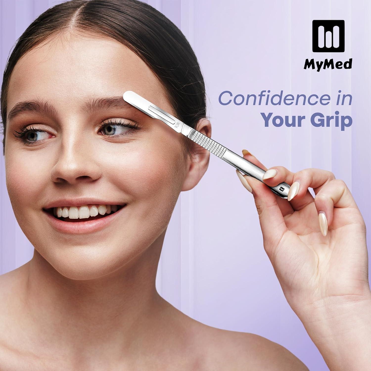 Kit de Dermaplaning MyMed con 10 Cuchillas 10R y Mango