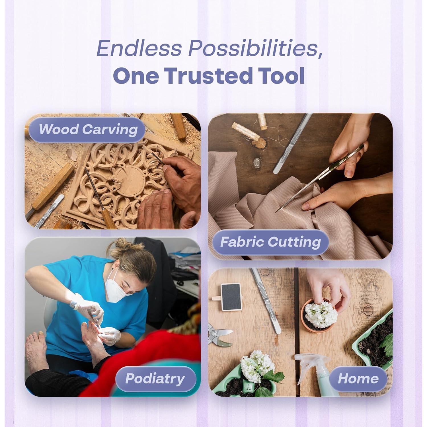 Kit de Dermaplaning MyMed con 10 Cuchillas 10R y Mango