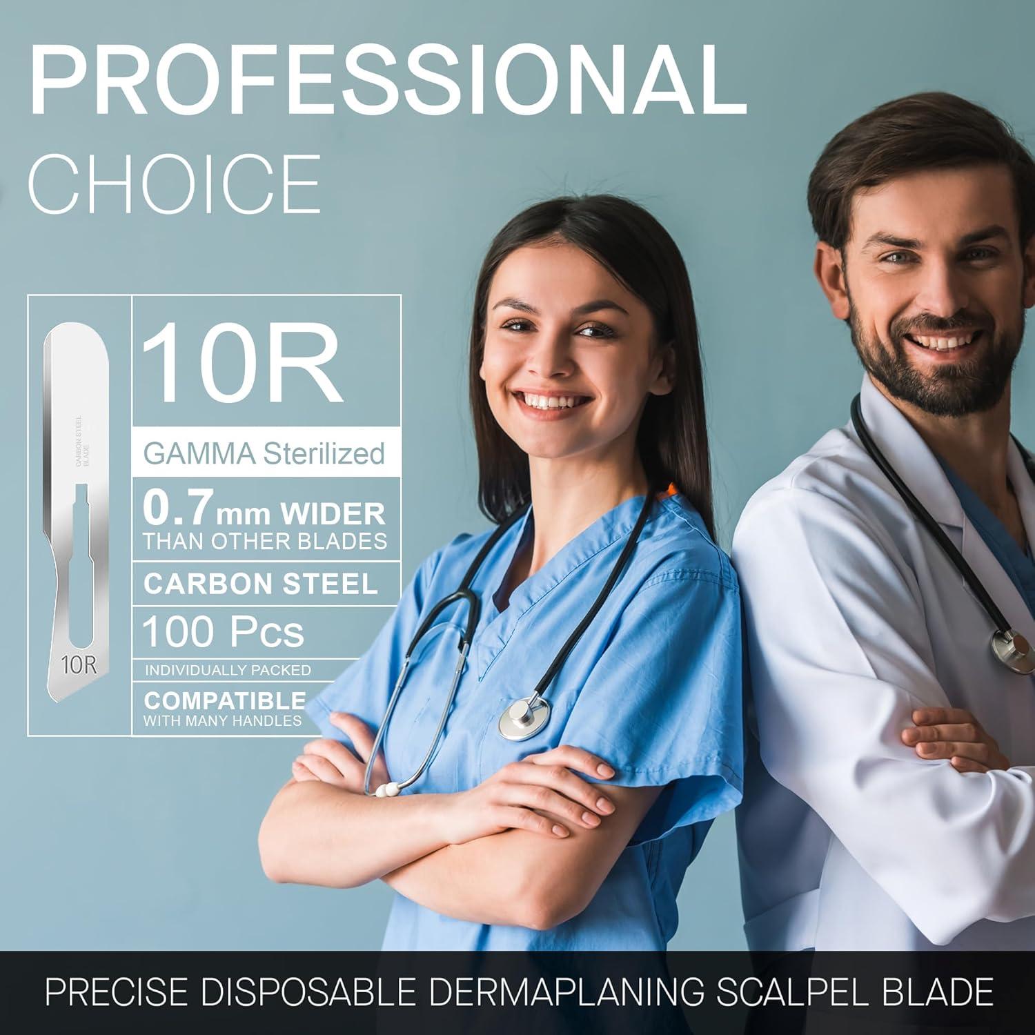 Kit de Dermaplaning MyMed con 10 Cuchillas 10R y Mango