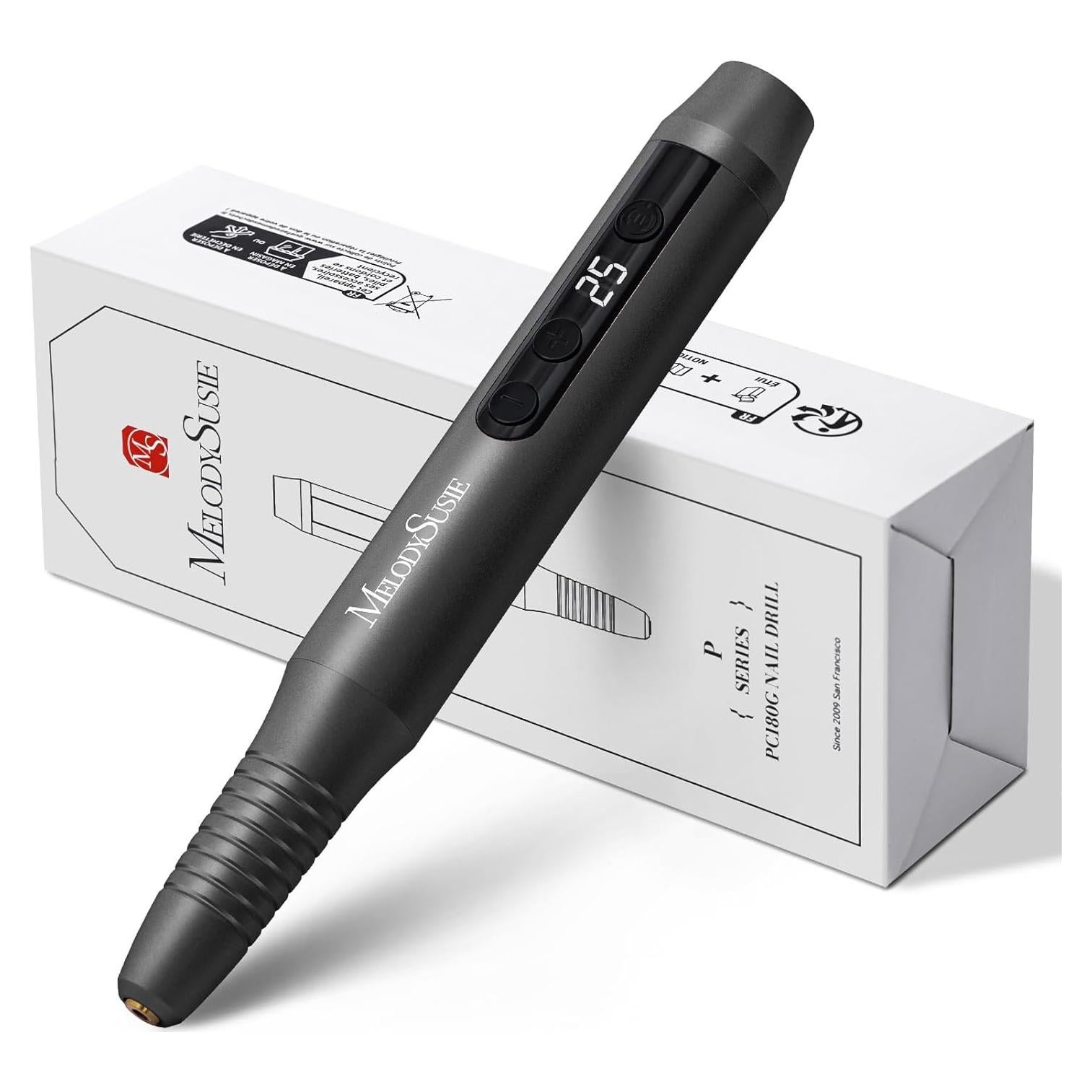 Taladro de Uñas Eléctrico MelodySusie PC180G Inalámbrico 25000RPM