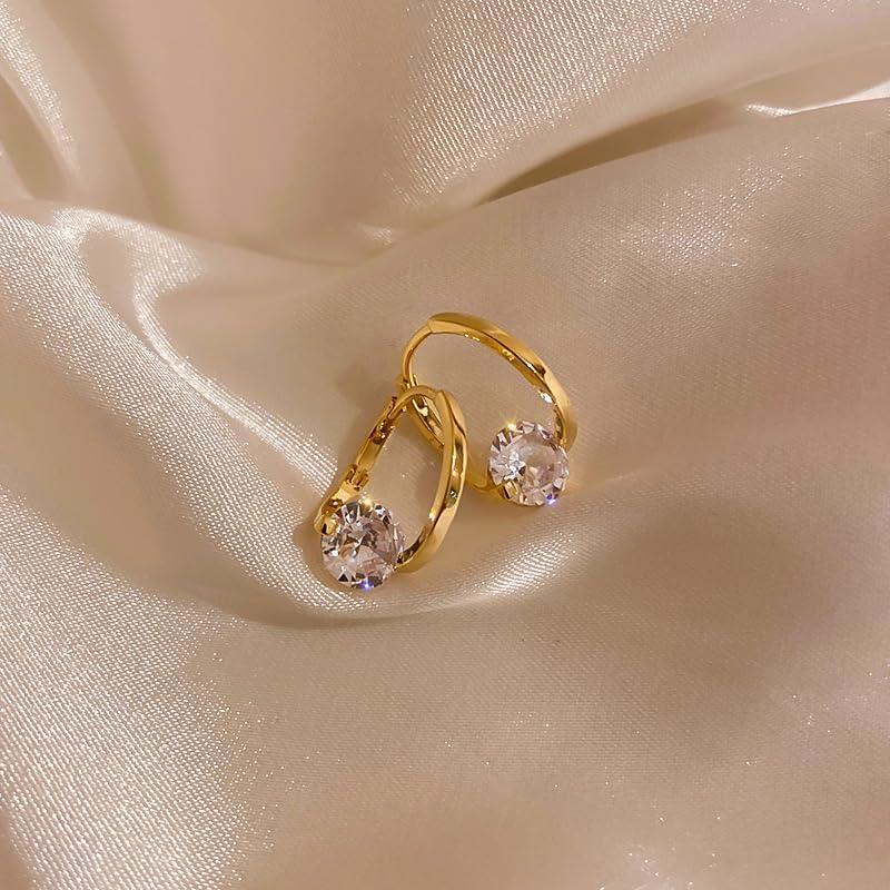 Pendientes de Germanio Halolux Lymphvity para Mujeres - Oro y Plata