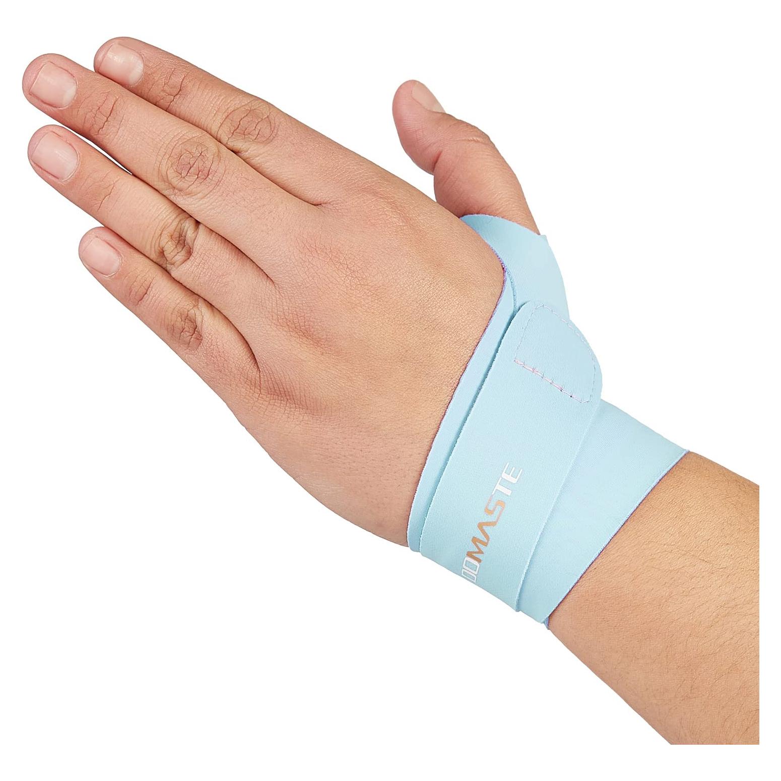 Soporte para Muñeca Domaste Azul Izquierda - Transpirable y Ergonómico