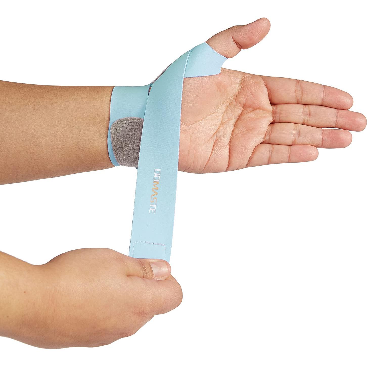 Soporte para Muñeca Domaste Azul Izquierda - Transpirable y Ergonómico