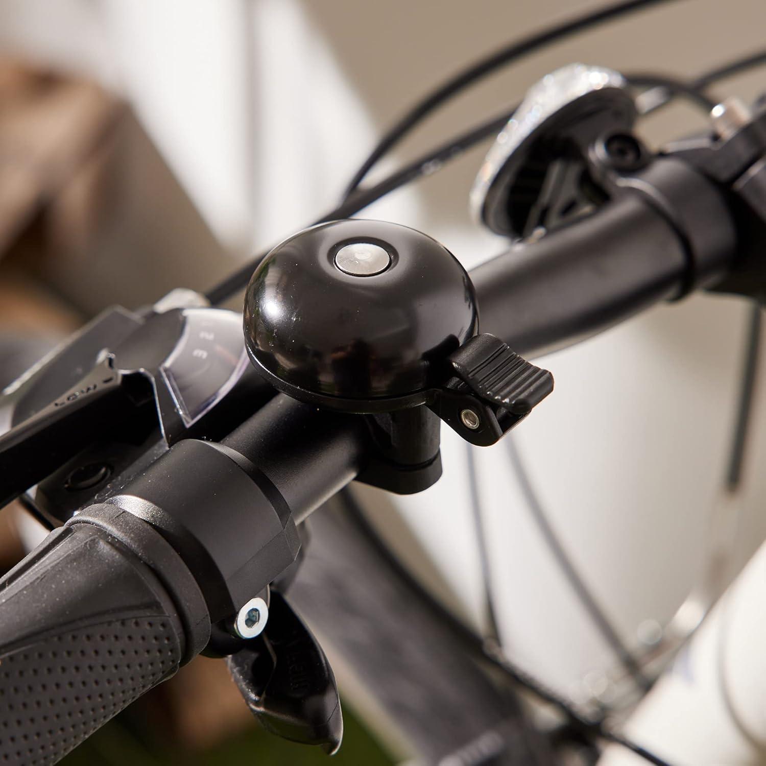 Campana de Bicicleta N+1 Negra 85dB para Manillar 22.2mm