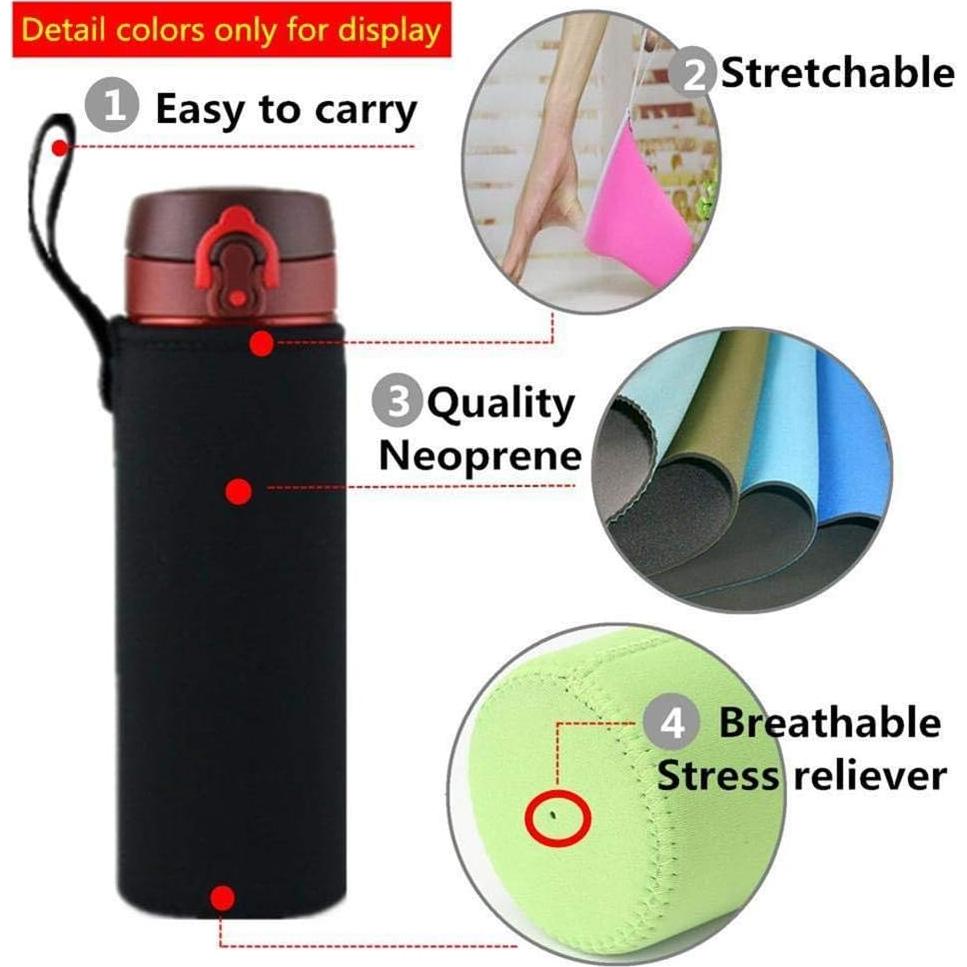 Bolsa Portabotellas de Agua 750ml Neopreno Candygirlft Unisex