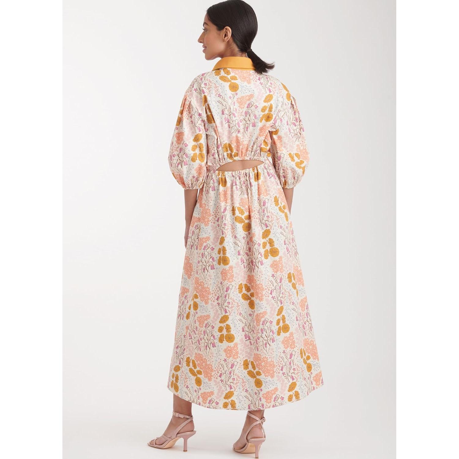 Patrón de Costura Simplicity S9888 para Vestido Camisa Tallas 6-14