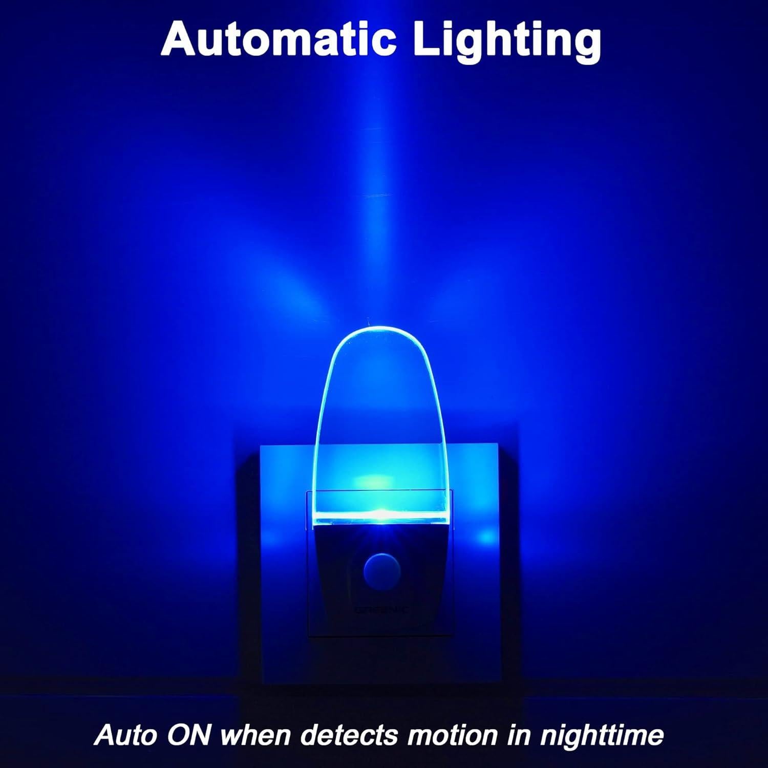 Luz Nocturna LED con Sensor de Movimiento GREENIC Azul 0.5W