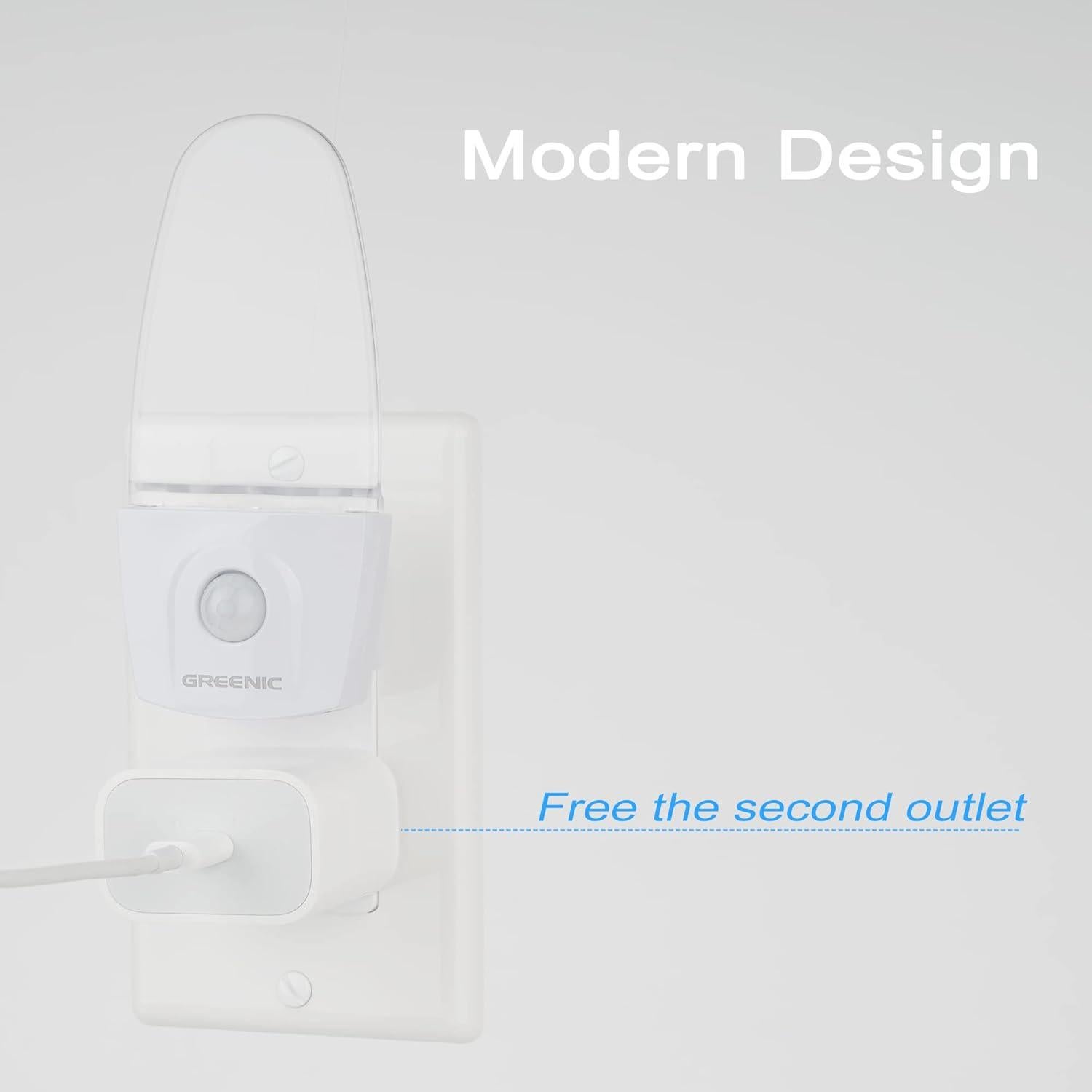 Luz Nocturna LED con Sensor de Movimiento GREENIC Azul 0.5W