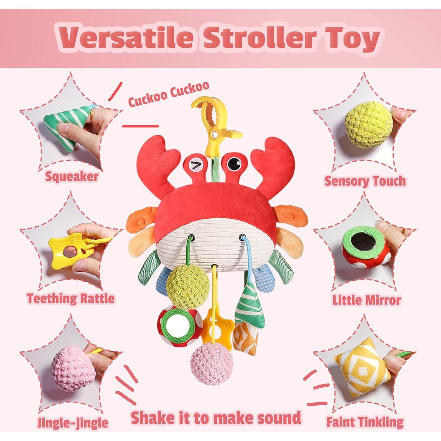 Juguete de Cangrejo Colgante UTOPLIKEY para Bebés 0-12 Meses