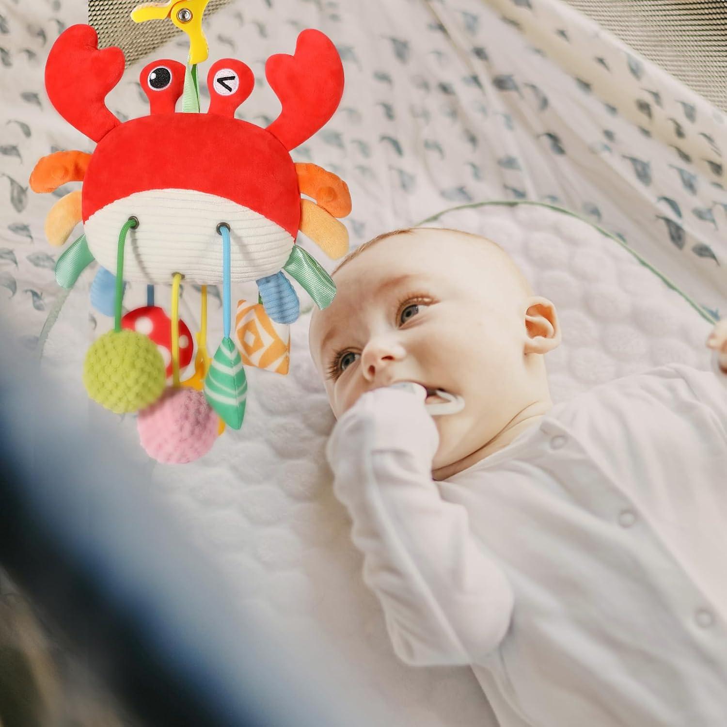 Juguete de Cangrejo Colgante UTOPLIKEY para Bebés 0-12 Meses