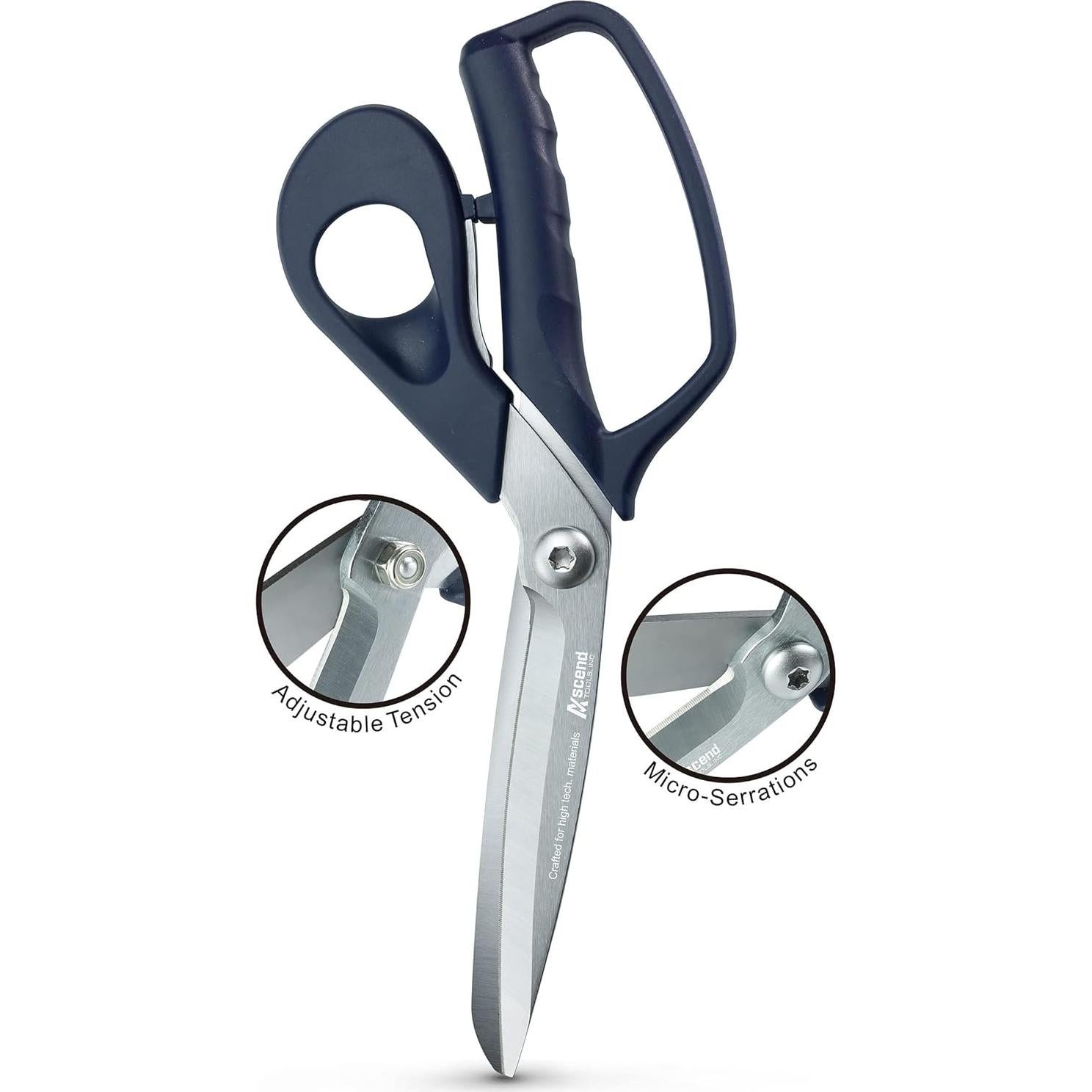 Tijeras de Acero al Carbono Ascend Tools 10" para Kevlar y Fibra