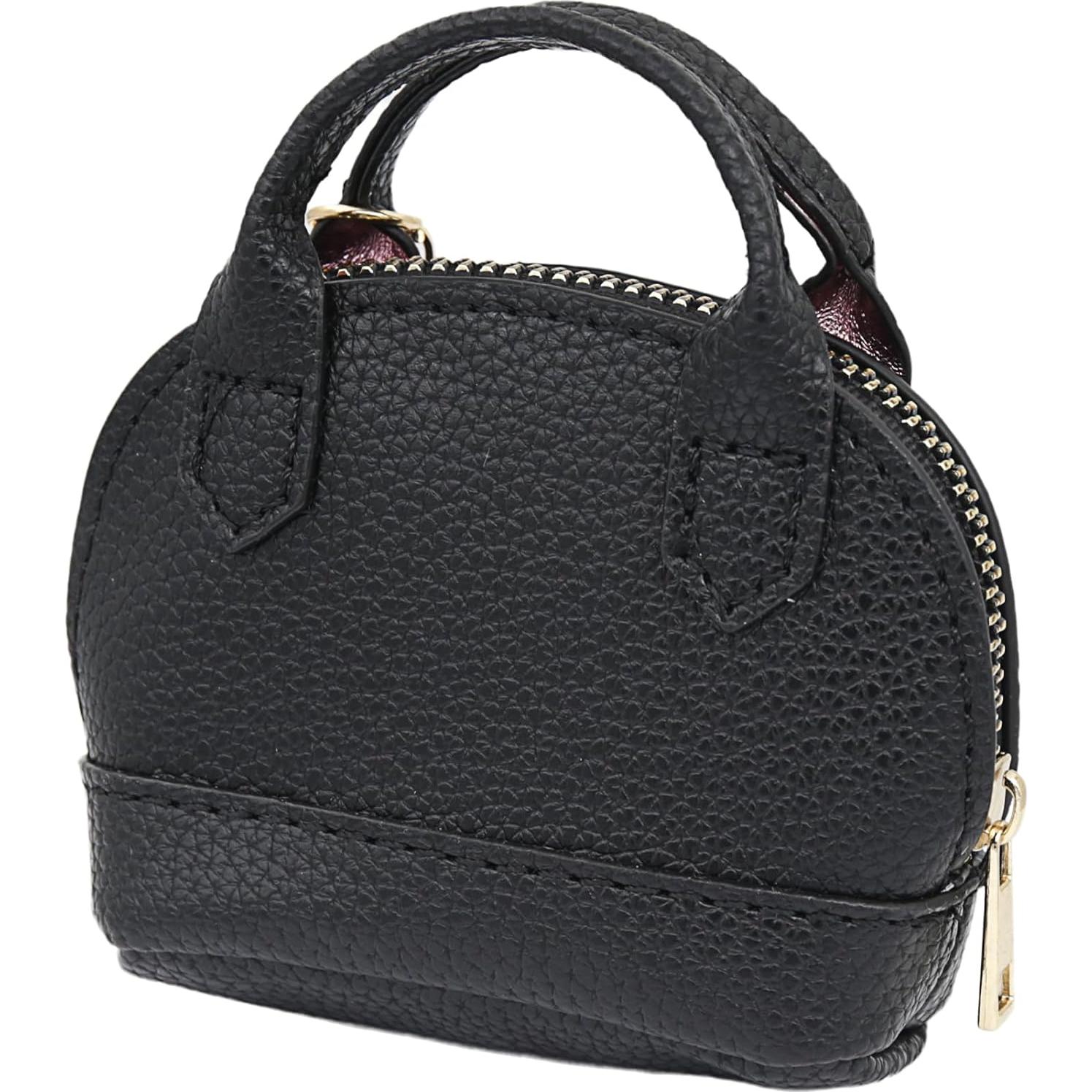 Mini Bolsa Tote Llavero Zitokin Cuero PU Negro 10.4x8.1cm