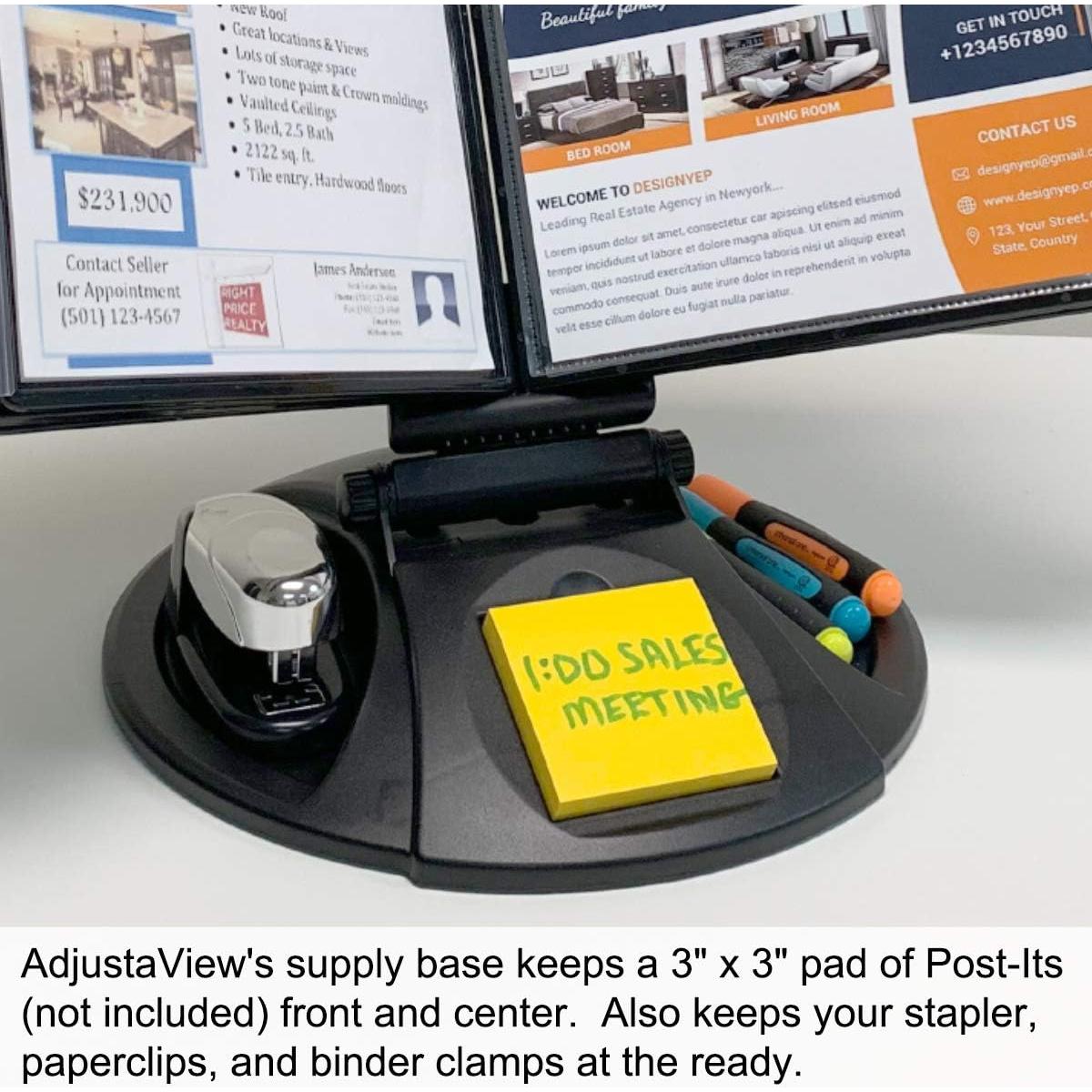 Organizador de Escritorio Ultimate Office 10 Bolsillos Negros