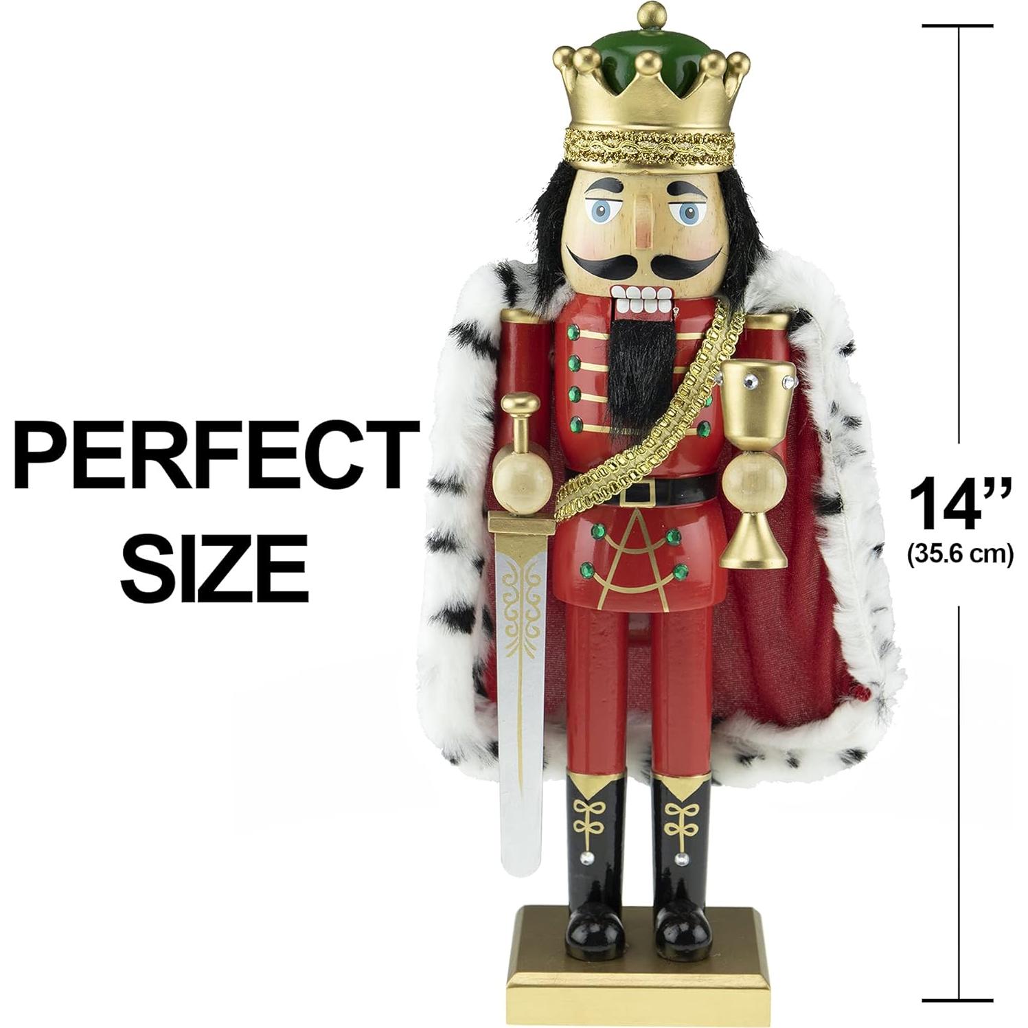 Cascanueces de Madera Rey Arturo 35.56 cm Clever Creations