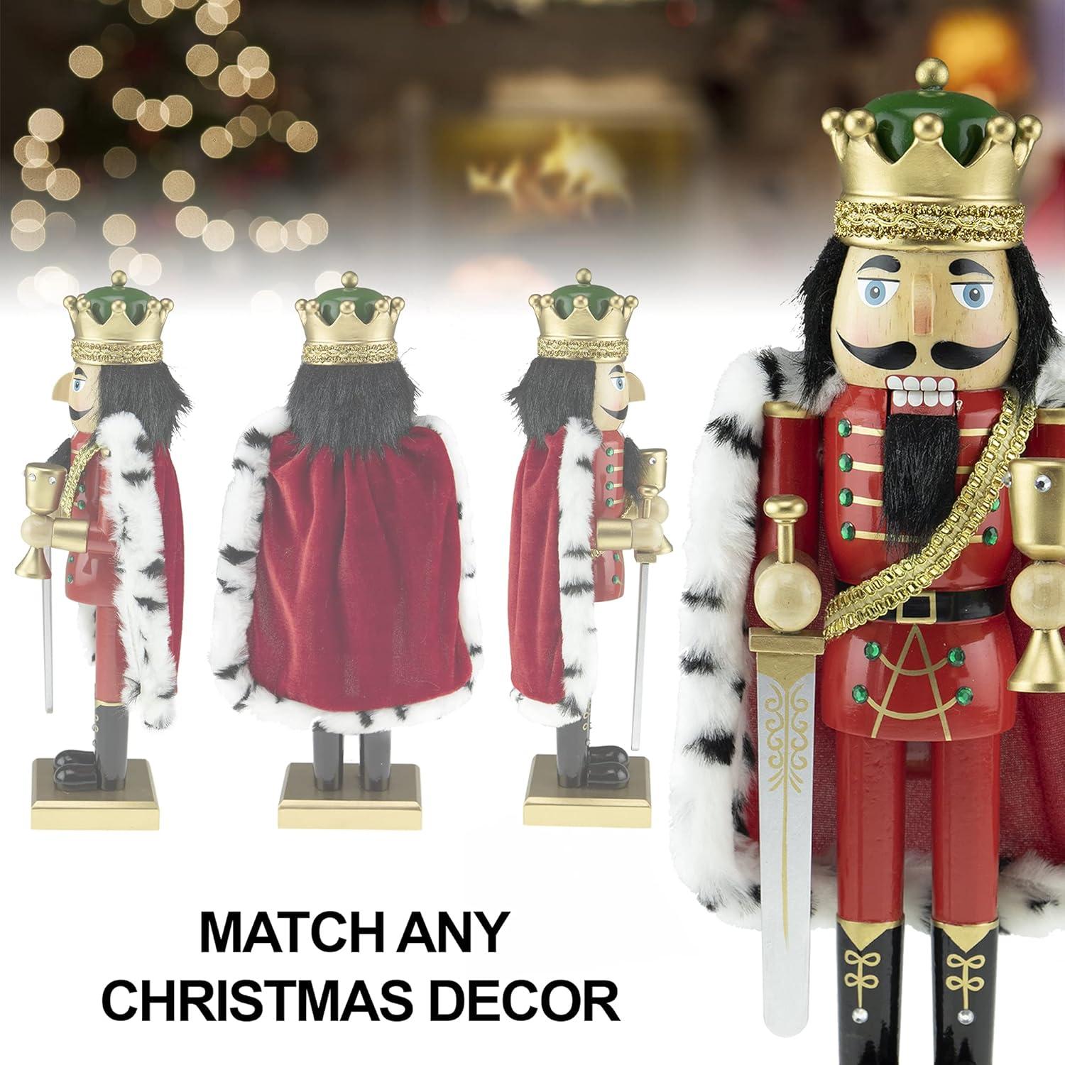 Cascanueces de Madera Rey Arturo 35.56 cm Clever Creations