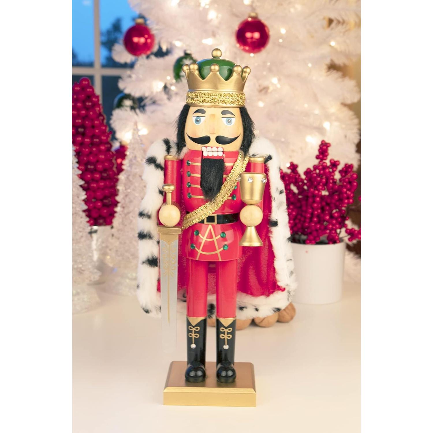 Cascanueces de Madera Rey Arturo 35.56 cm Clever Creations