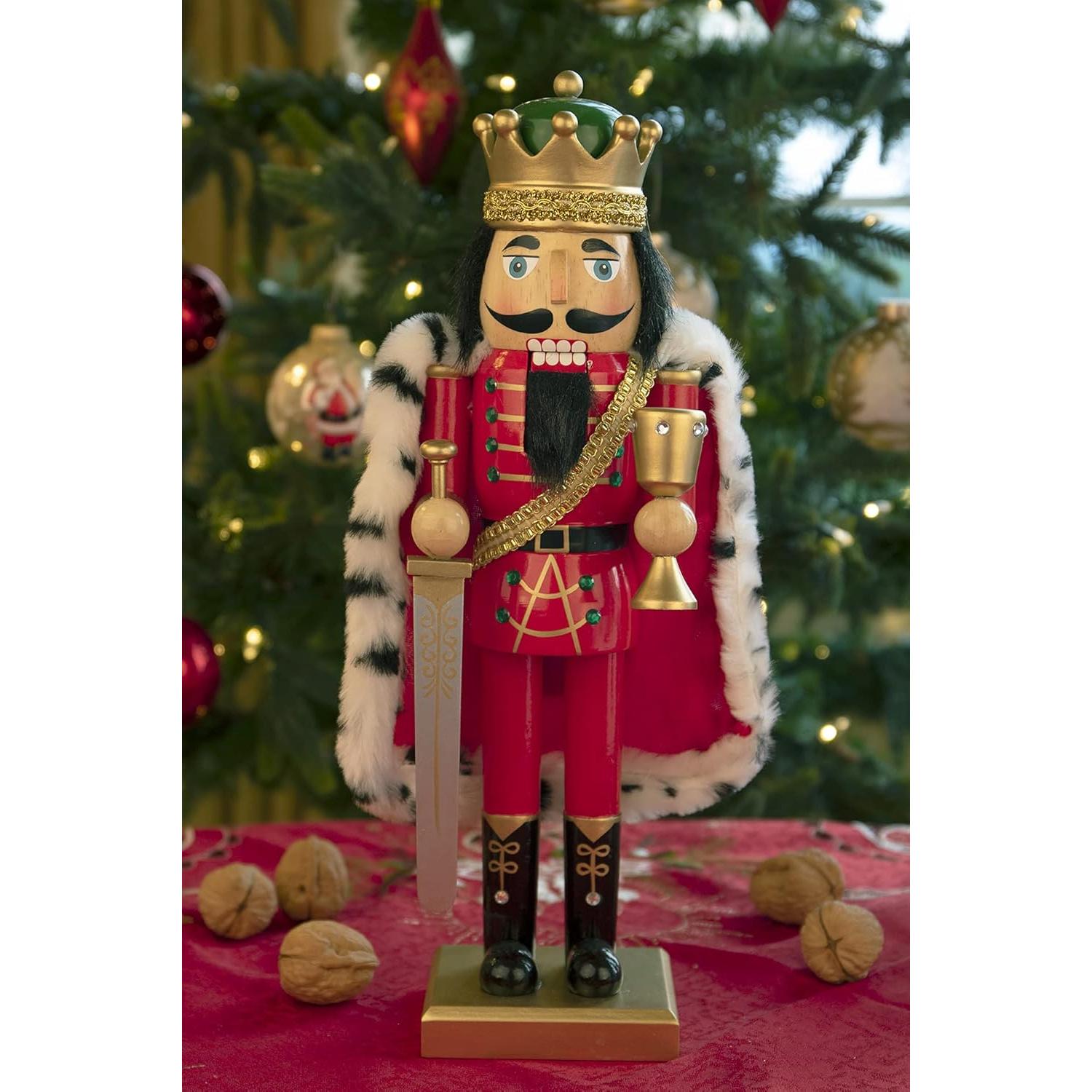 Cascanueces de Madera Rey Arturo 35.56 cm Clever Creations