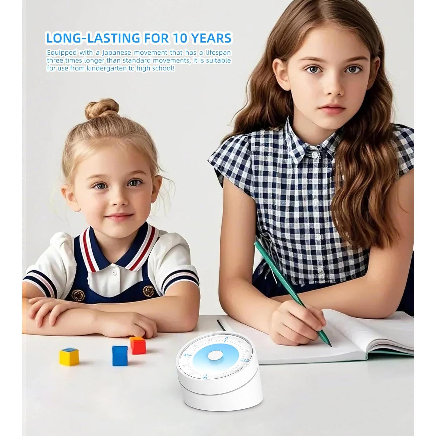 Temporizador Visual Rosenpatio 60 Minutos Sin Tic Tac Azul