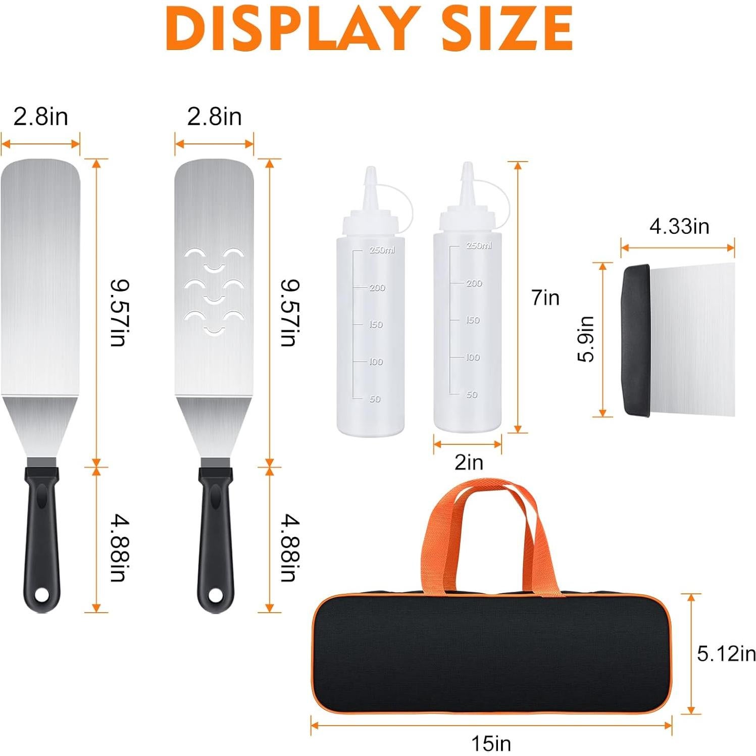 Kit de Accesorios para Plancha AULTONG 6 Piezas Acero Inoxidable