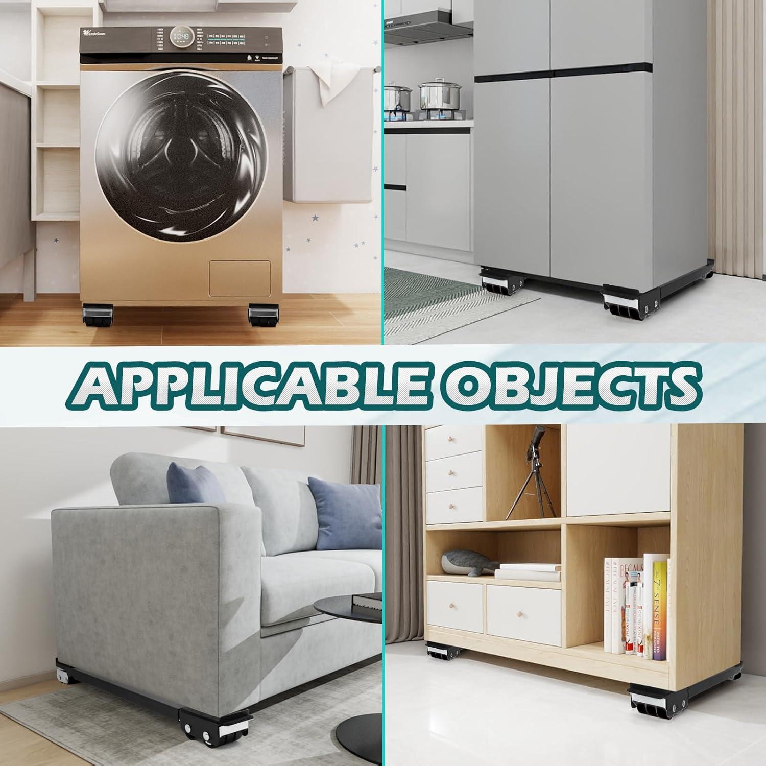 Rodillos para Muebles Majhulla Ajustables con Frenos 43-70cm