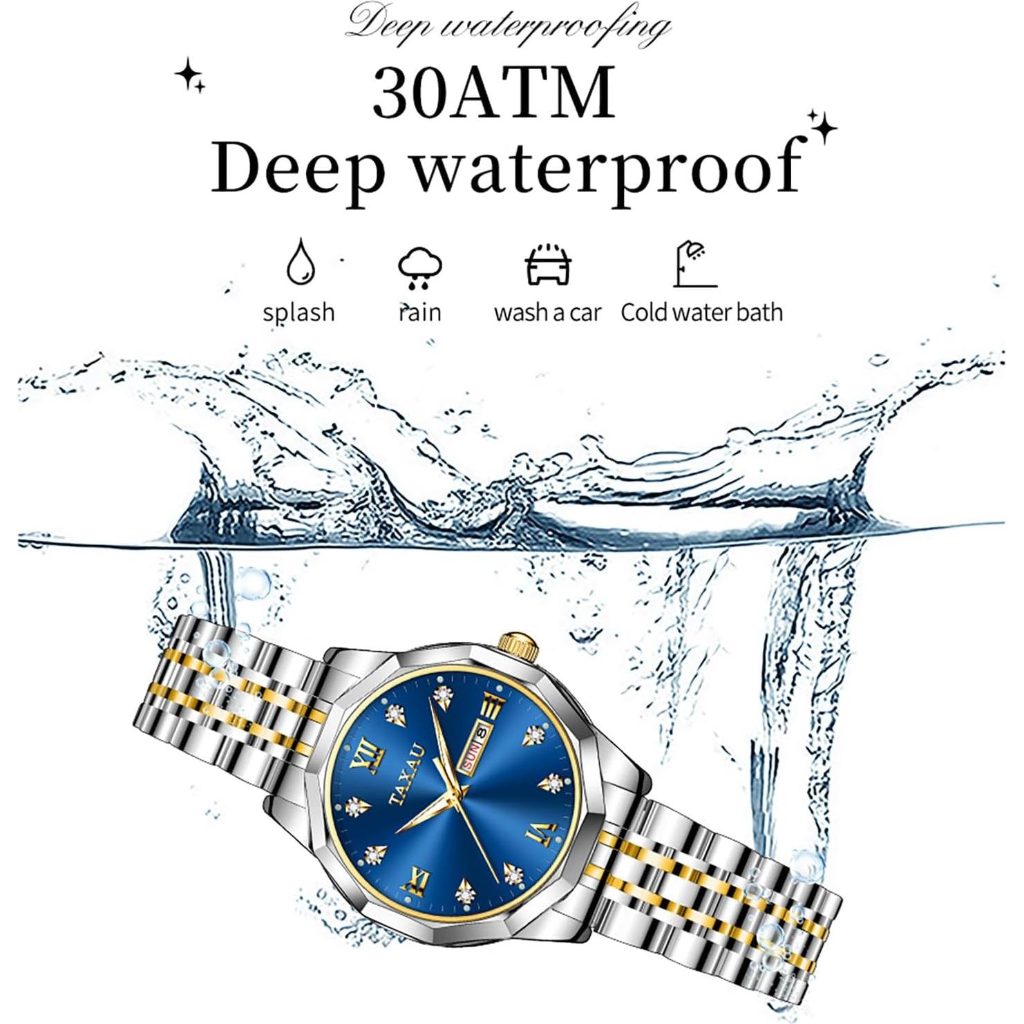 Reloj de Vestido Taxau Dama Acero Inoxidable Impermeable