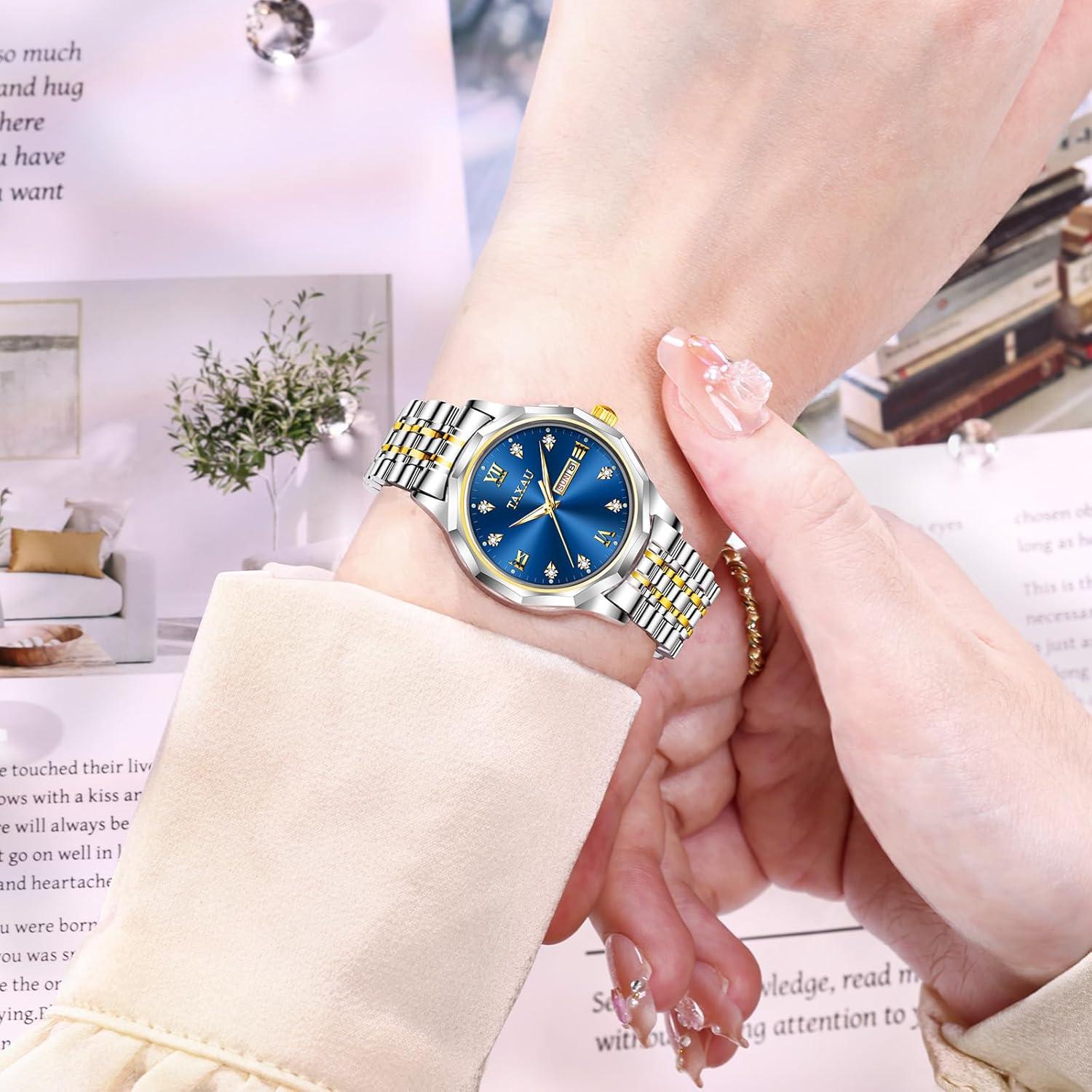 Reloj de Vestido Taxau Dama Acero Inoxidable Impermeable