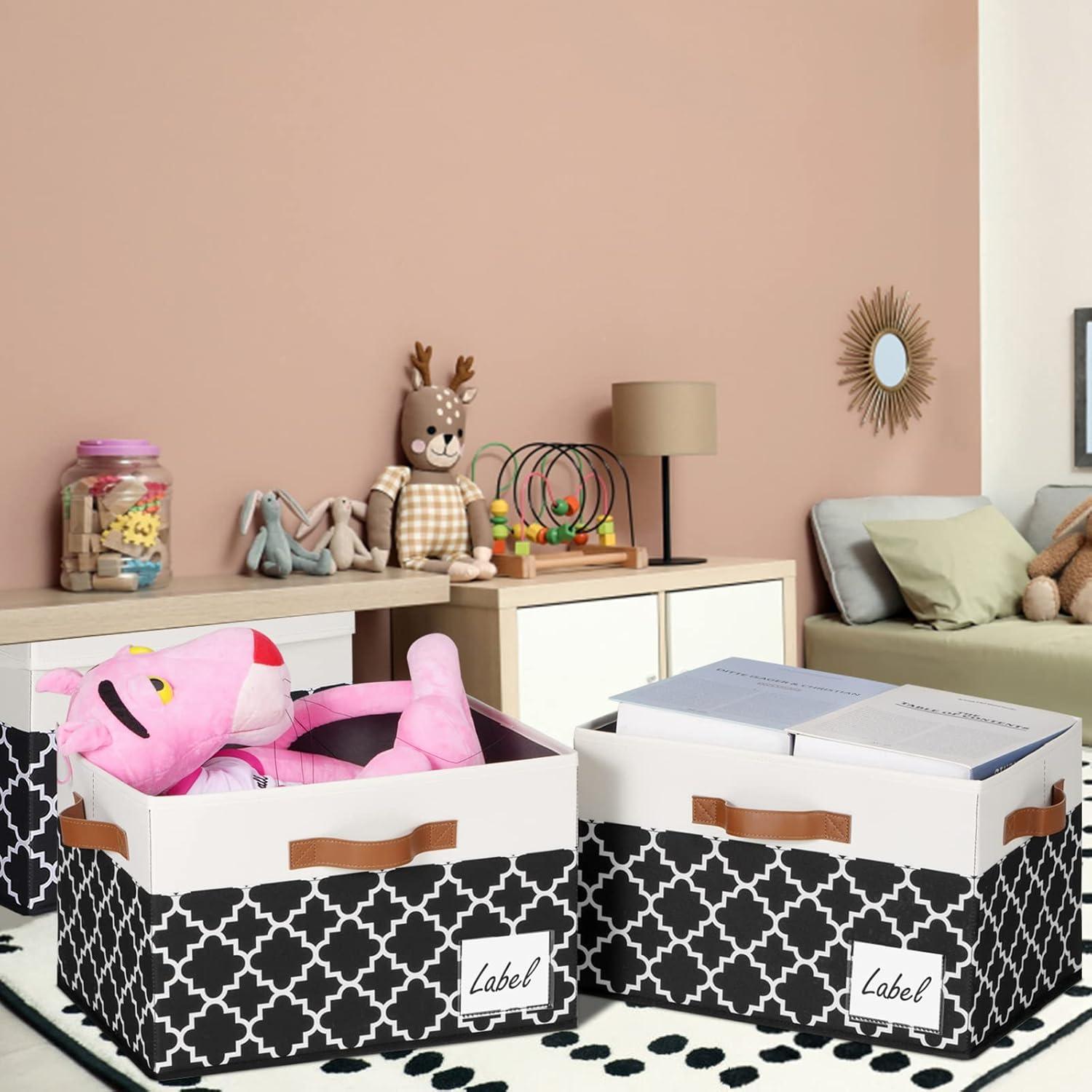 Cajas de Almacenamiento Extra Grande GhvyenntteS 3 Paquete 40x30x26 cm