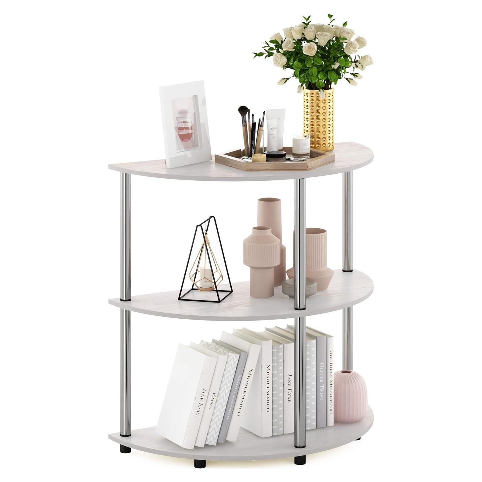 Mesa Consola Furinno Frans Turn-N Tubo Acero Inoxidable 79x39.6 cm