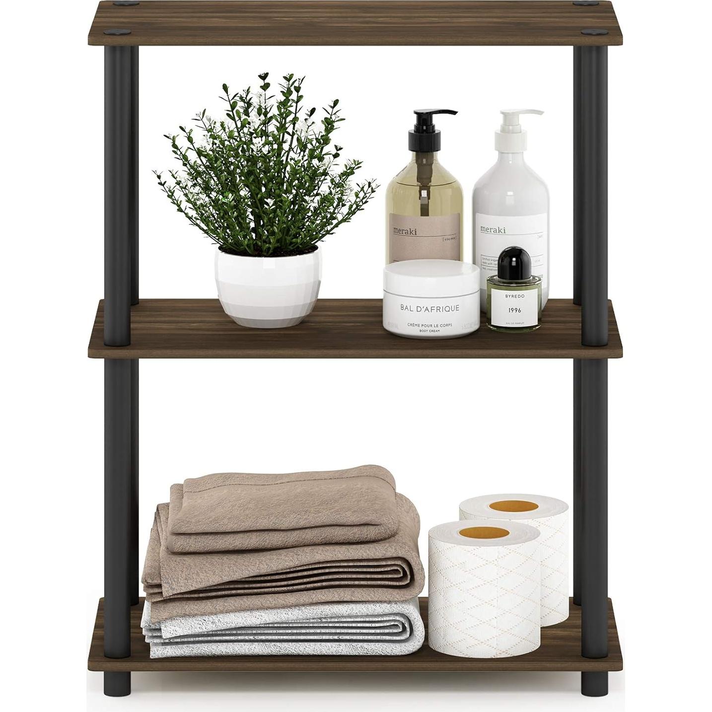 Estantería Furinno TURN-N-TUBE 3 Niveles Nogal Columbia