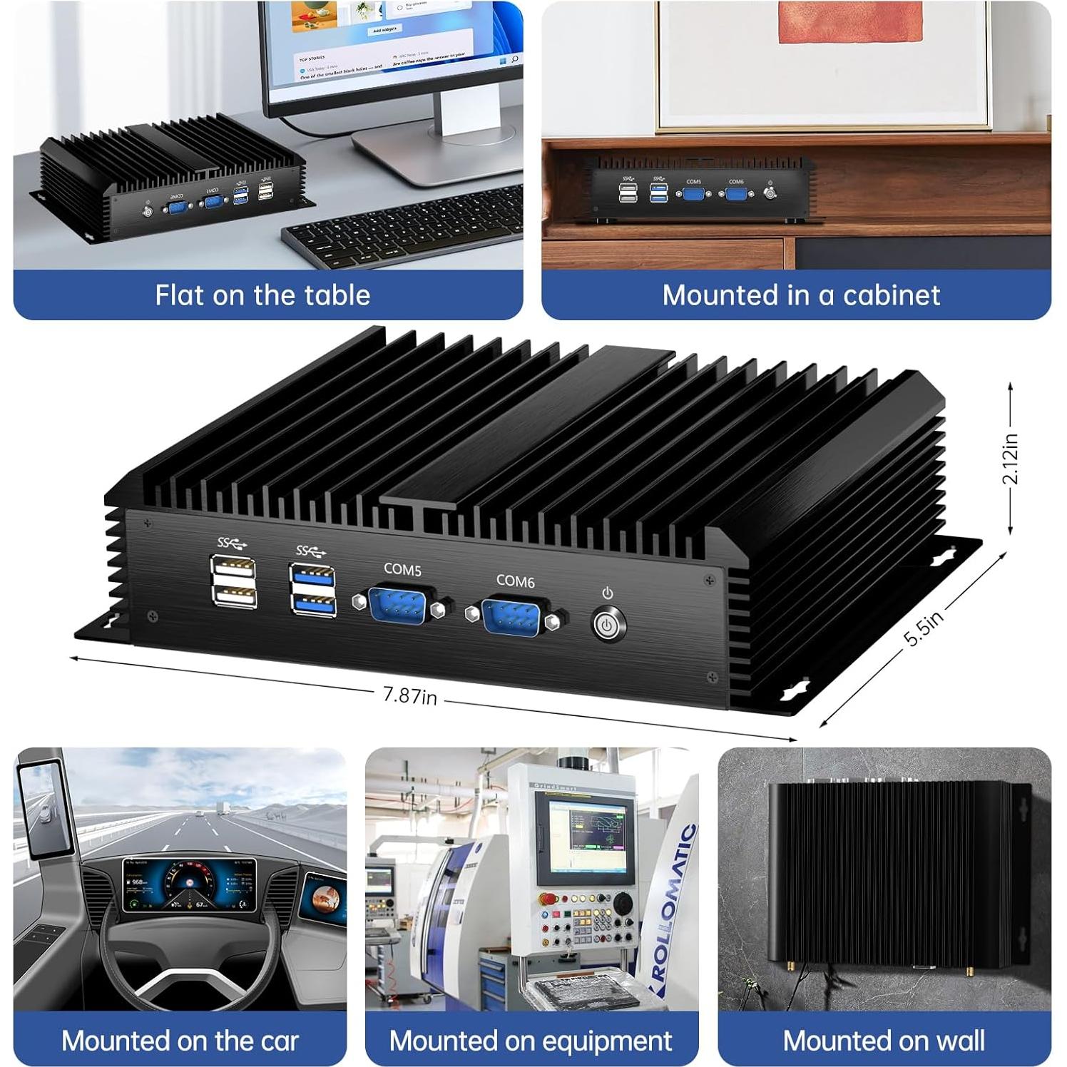 PC Mini Industrial Kinupute MKG600 i7 16GB RAM 512GB SSD