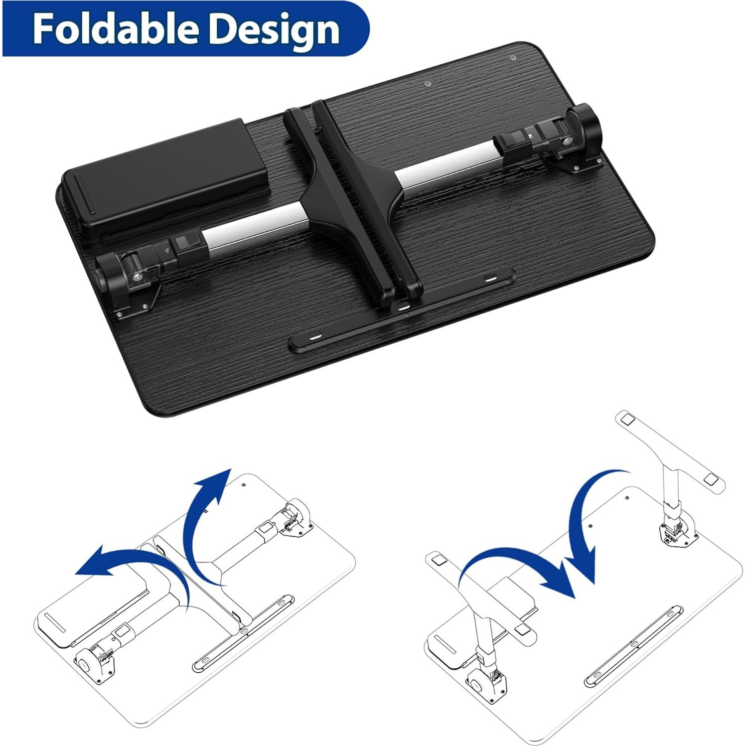 Mesa de Laptop Ajustable BESIGN LT05, Plegable, Negro