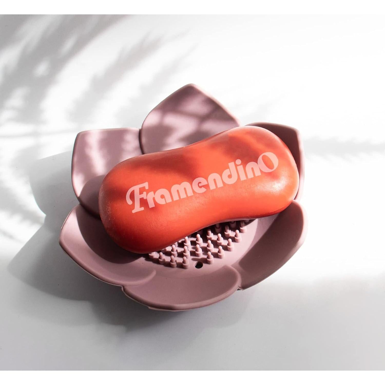 Plato de Jabón Floral de Silicona Framendino - 4 Piezas