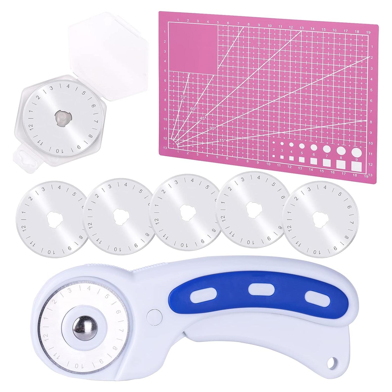 Cortador Rotativo ZMAAGG 45mm con 5 Cuchillas y Alfombrilla A5