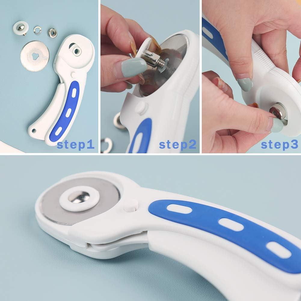 Cortador Rotativo ZMAAGG 45mm con 5 Cuchillas y Alfombrilla A5