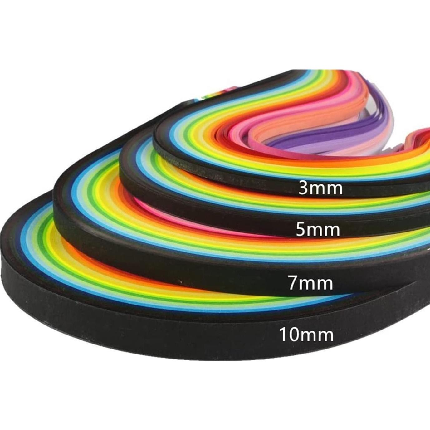 Tiras de Papel Quilling ODETOJOY 7mm 260pcs 26 Colores