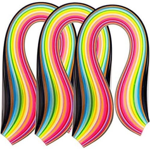 Tiras de Papel Quilling ODETOJOY 7mm 260pcs 26 Colores