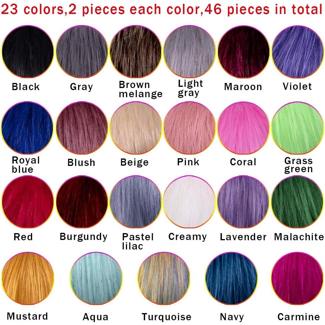 Bolas de Pom Pom de Piel Sintética SIQUK - 46 Piezas 10 cm