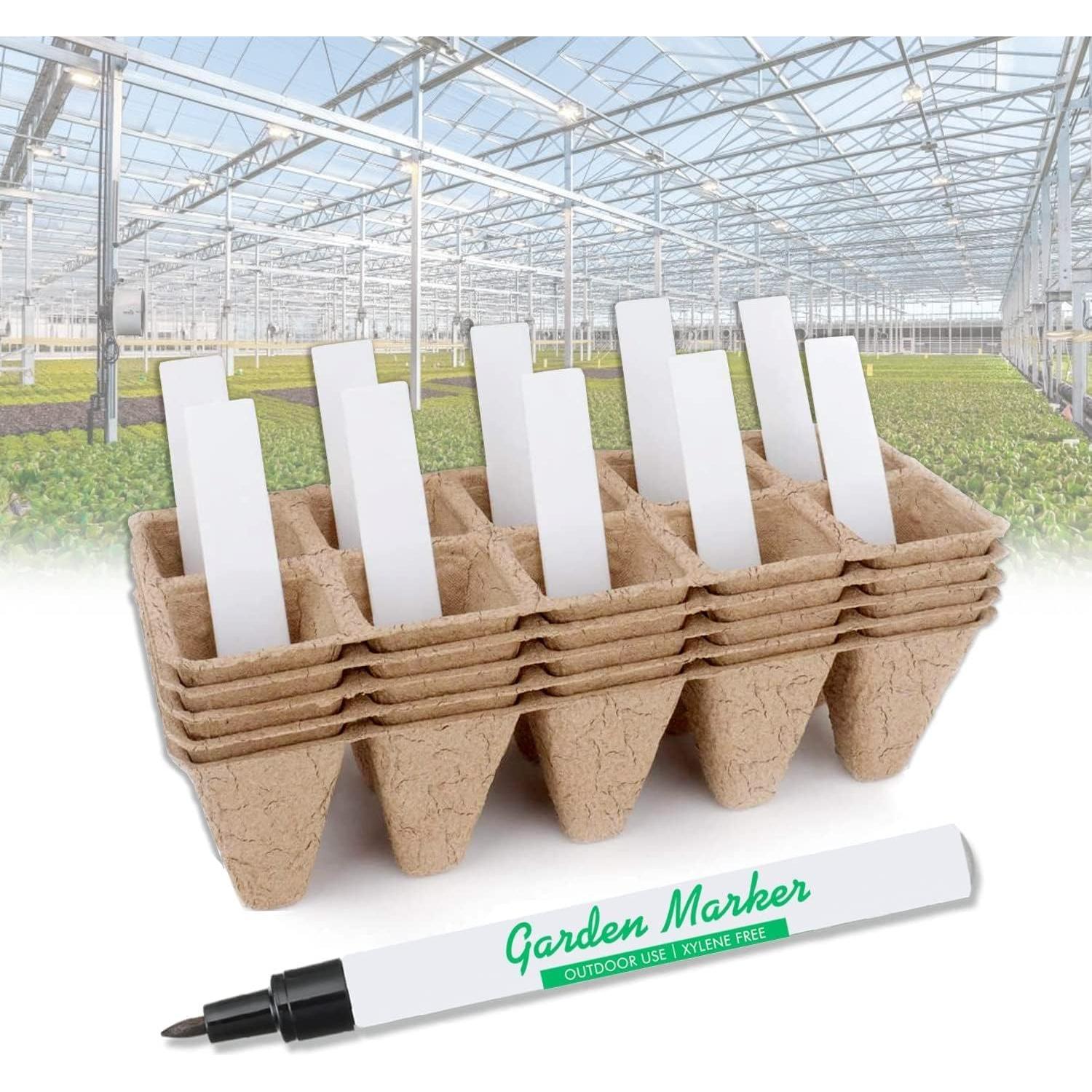 Etiquetas de Plástico para Plantas LINE42 - 1000 Pcs Blancas