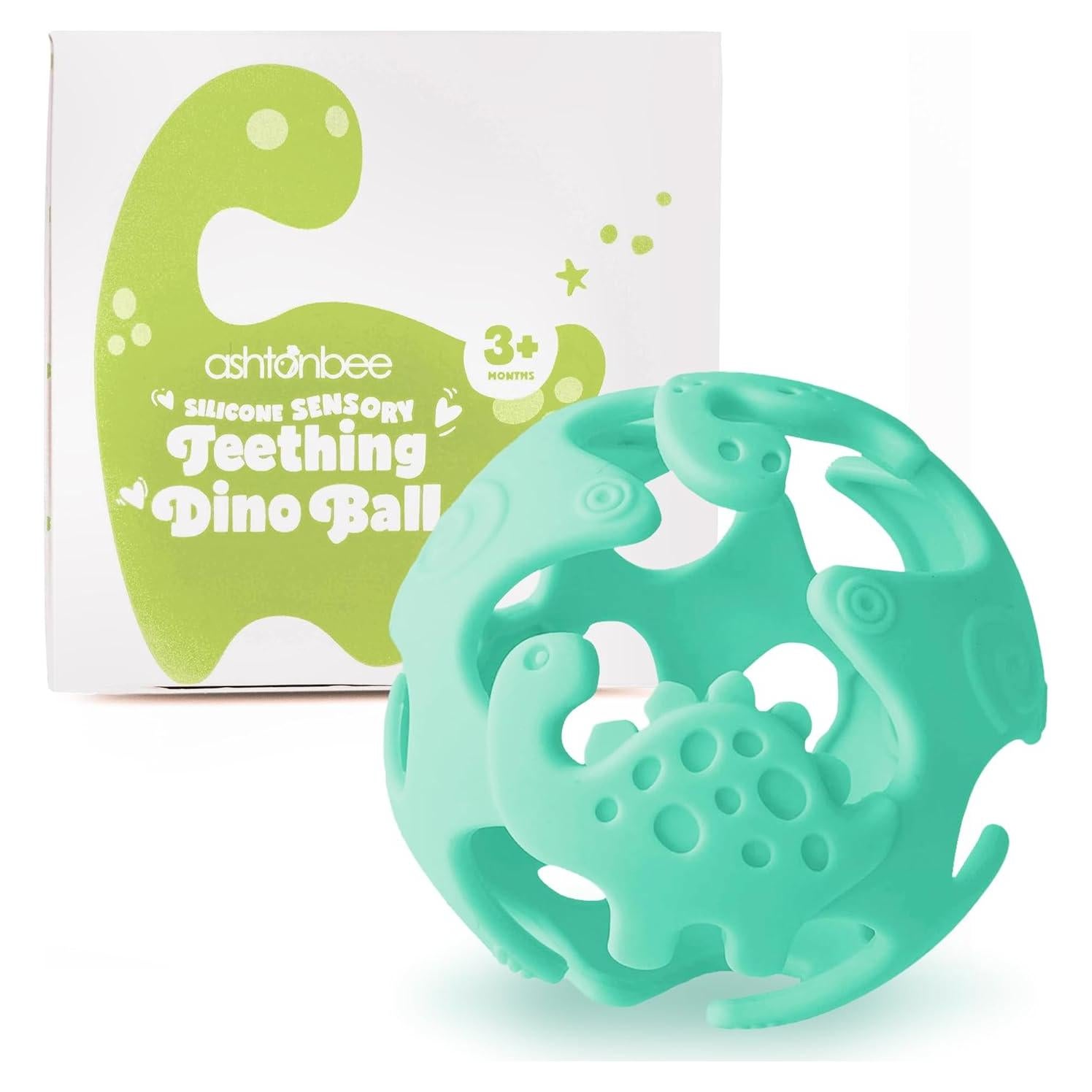 Juguetes de Dentición Dinosaurio Ashtonbee - Silicona BPA Free