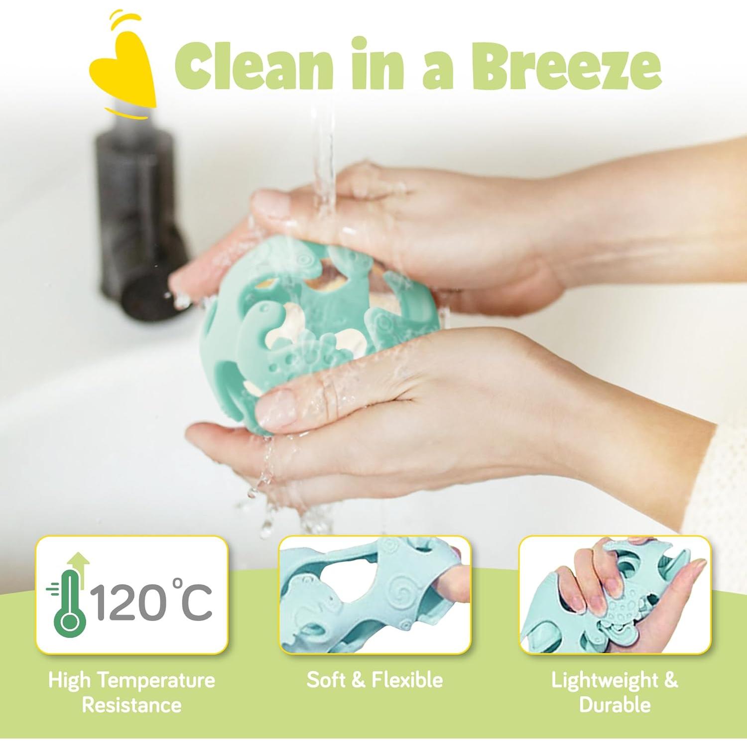 Juguetes de Dentición Dinosaurio Ashtonbee - Silicona BPA Free