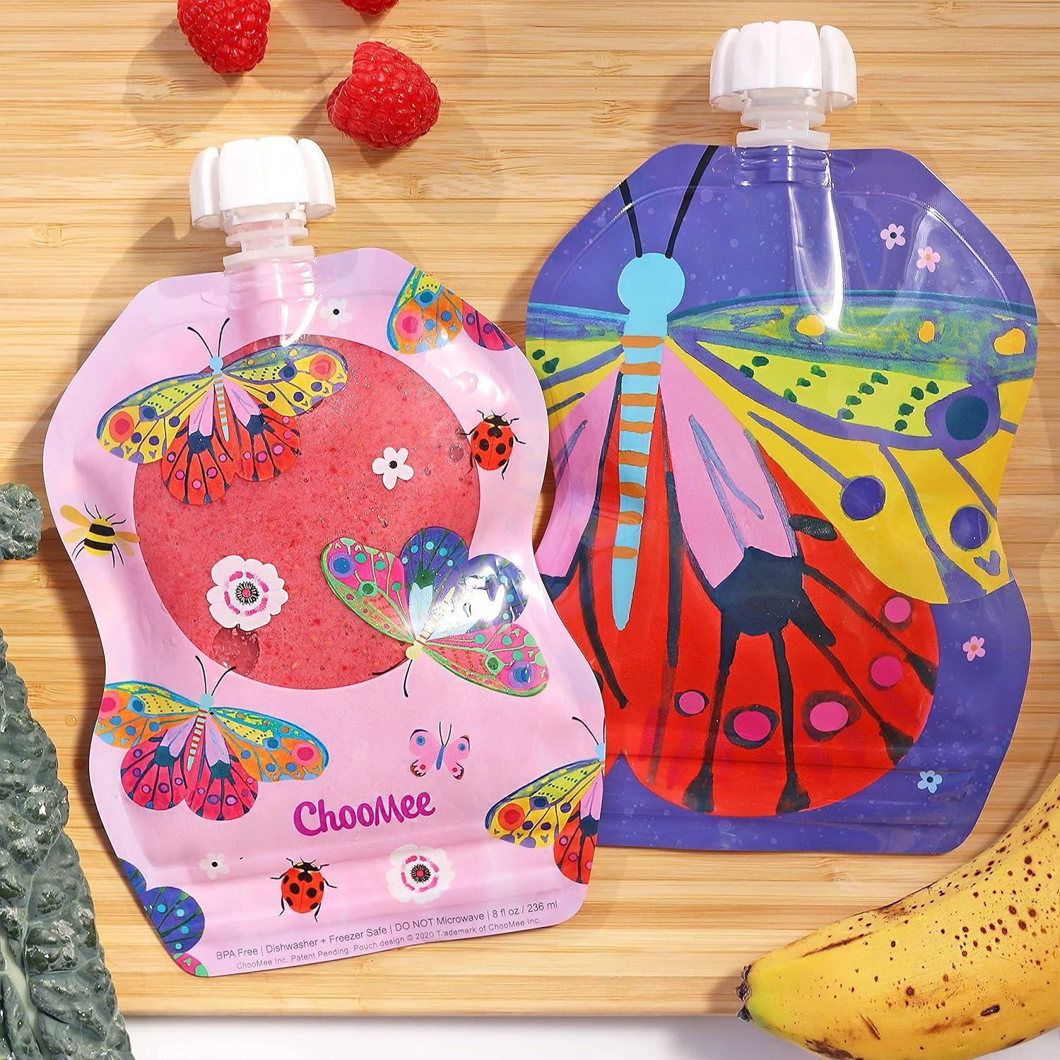Bolsas de Comida Reutilizables ChooMee FlutterBug 8 oz 6 Pzas