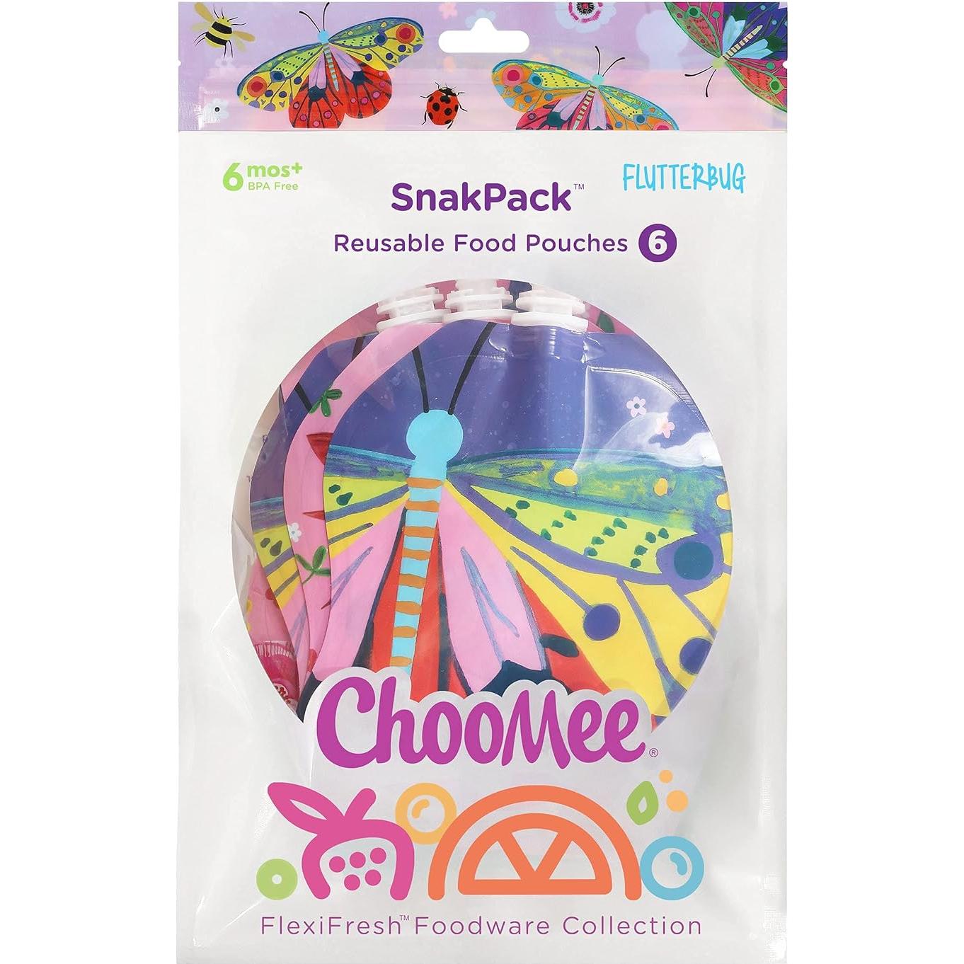 Bolsas de Comida Reutilizables ChooMee FlutterBug 8 oz 6 Pzas