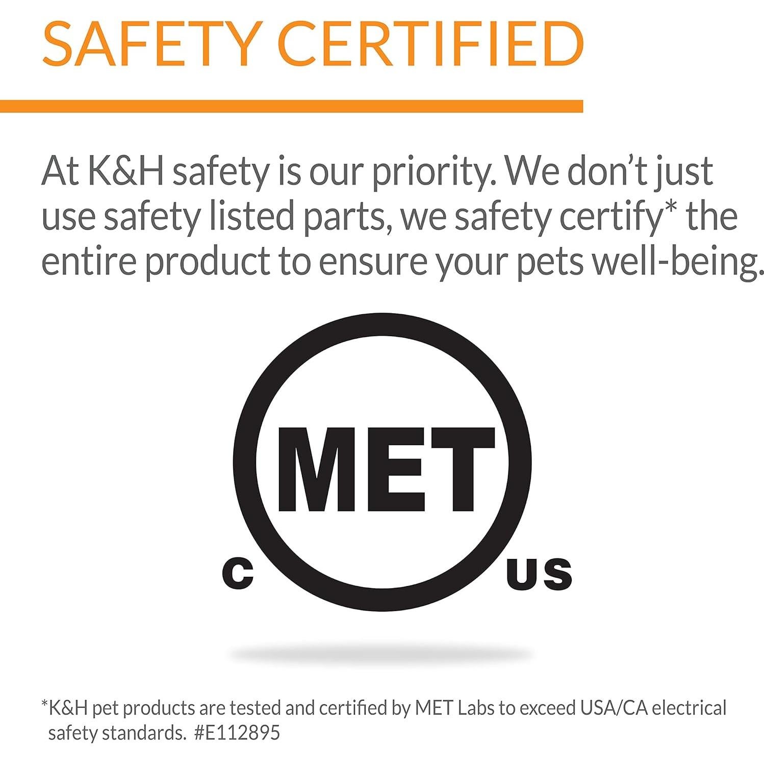 Cueva para Gatos K&H Thermo-Kitty Calentada Beige 30.5x43.2 cm